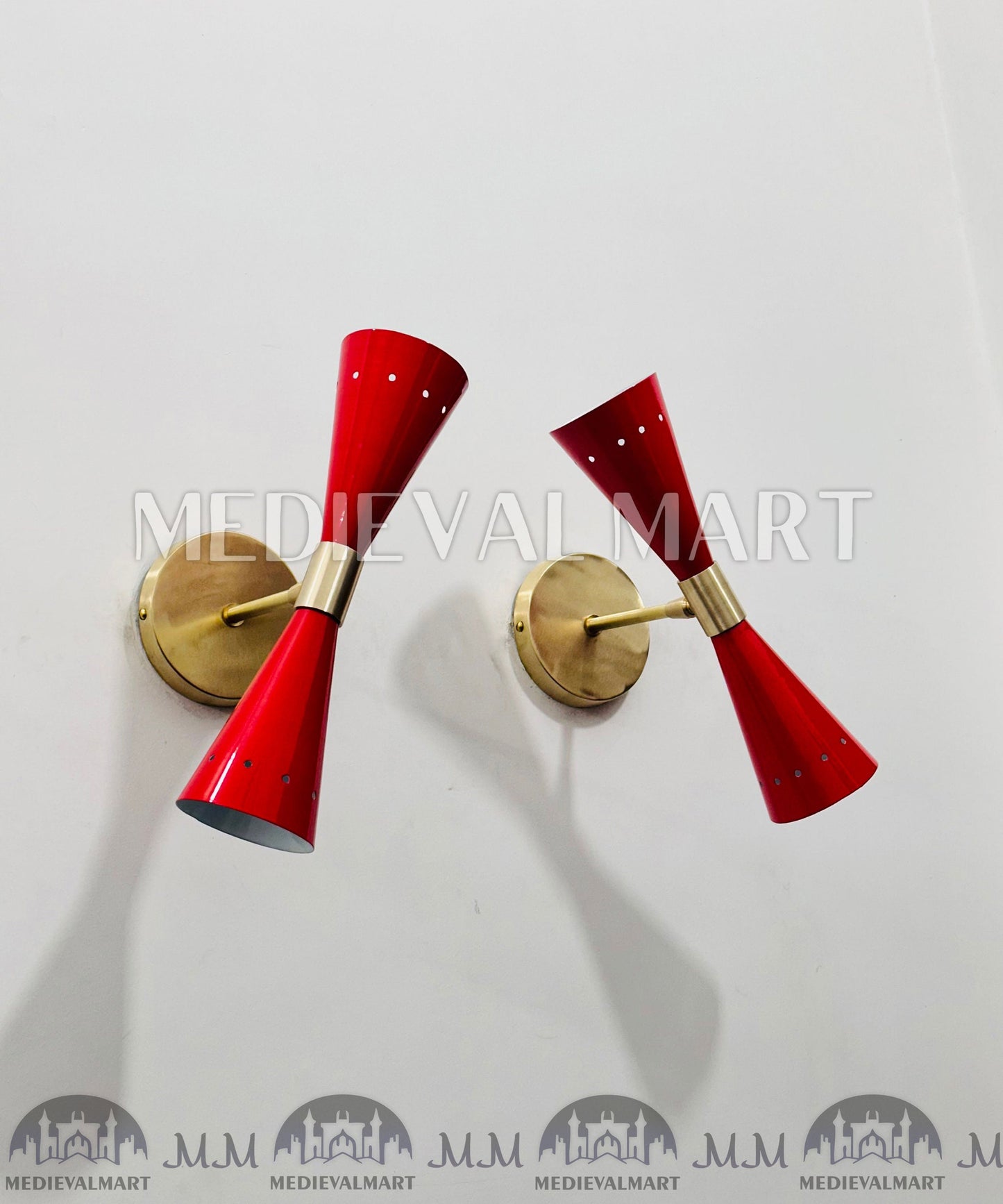 MEDIEVALMART AU European Greaves Knight English Legs Armor "Buff Polish"