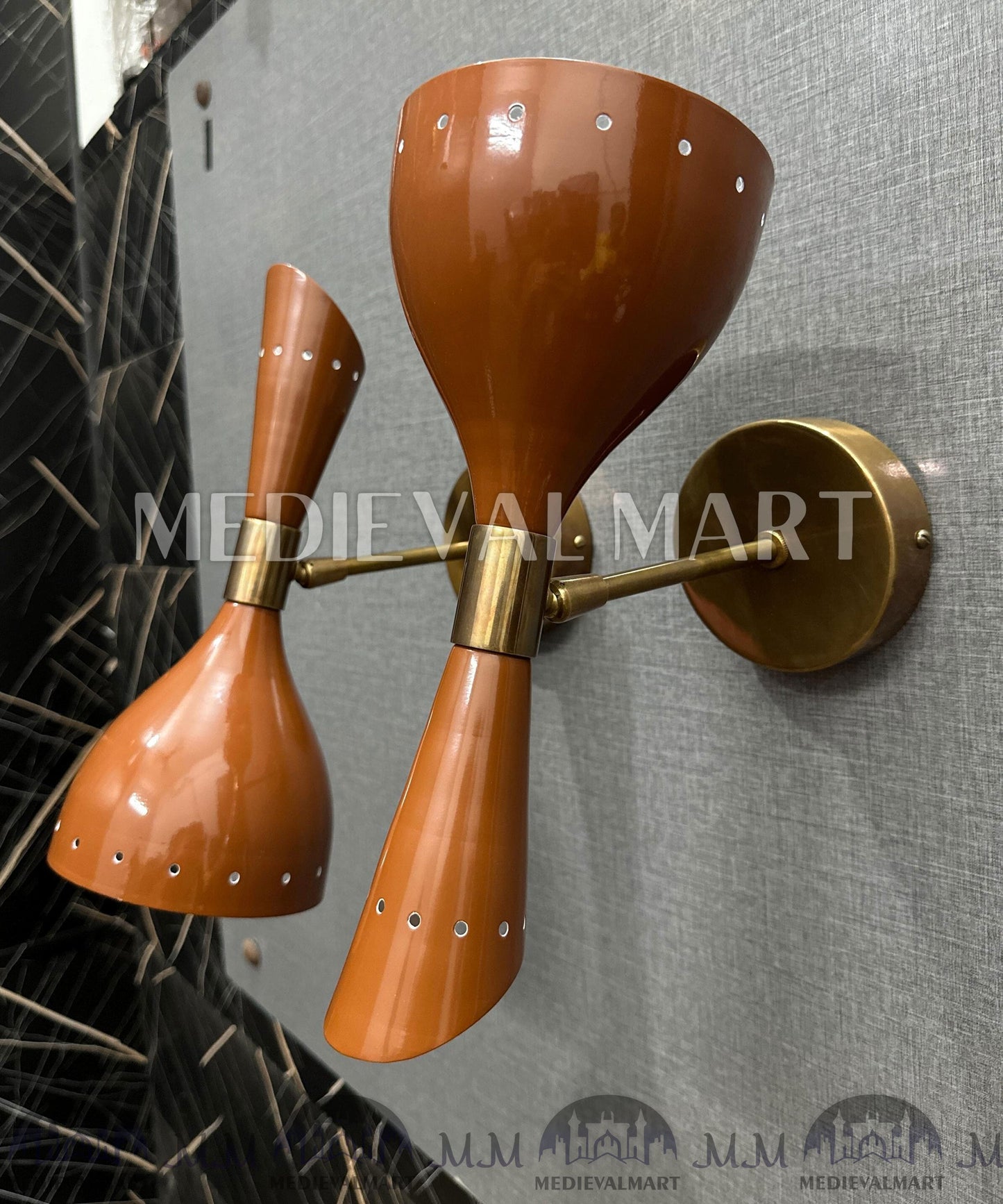 MEDIEVALMART AU European Greaves Knight English Legs Armor "Buff Polish"