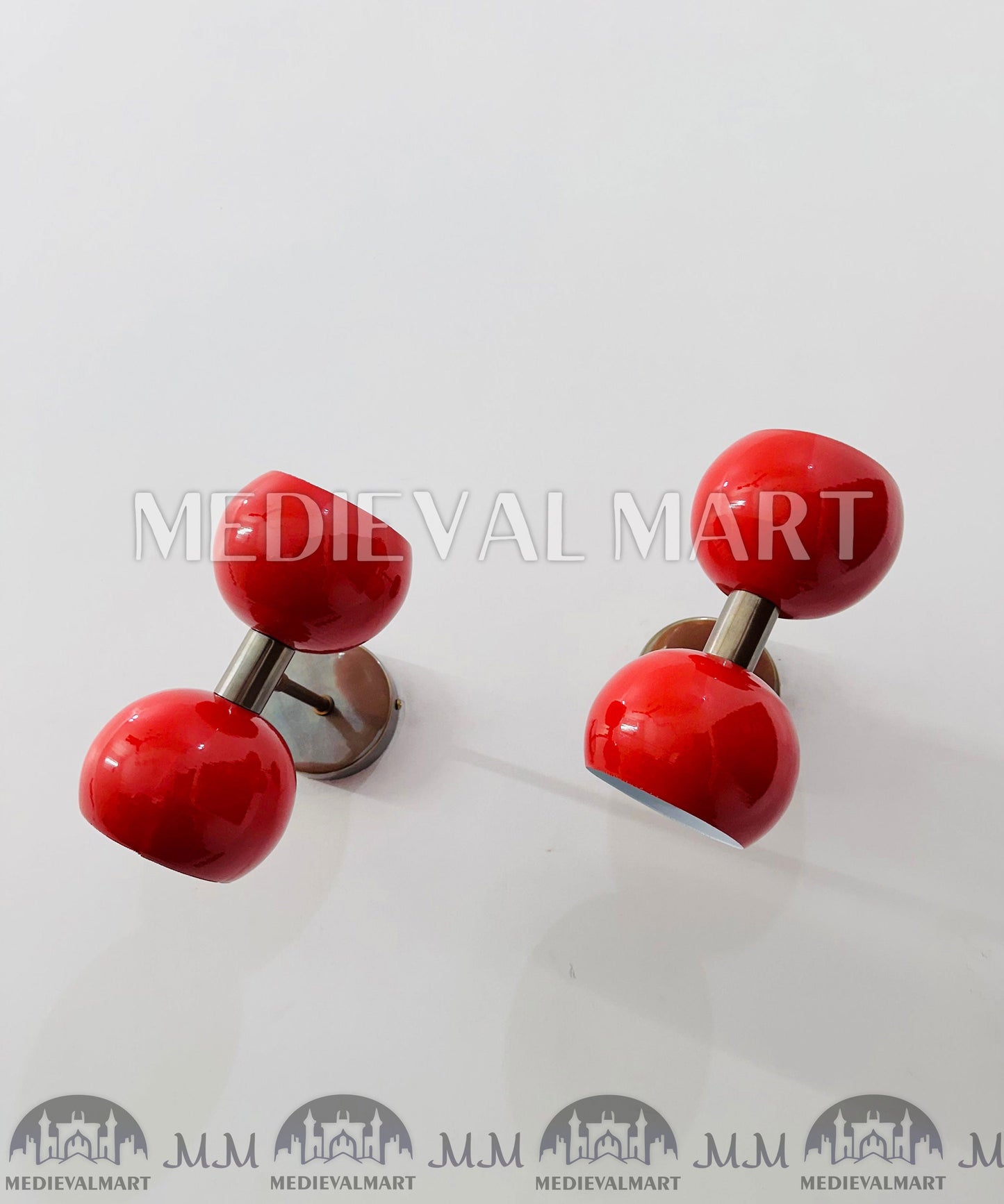 MEDIEVALMART AU European Greaves Knight English Legs Armor "Buff Polish"