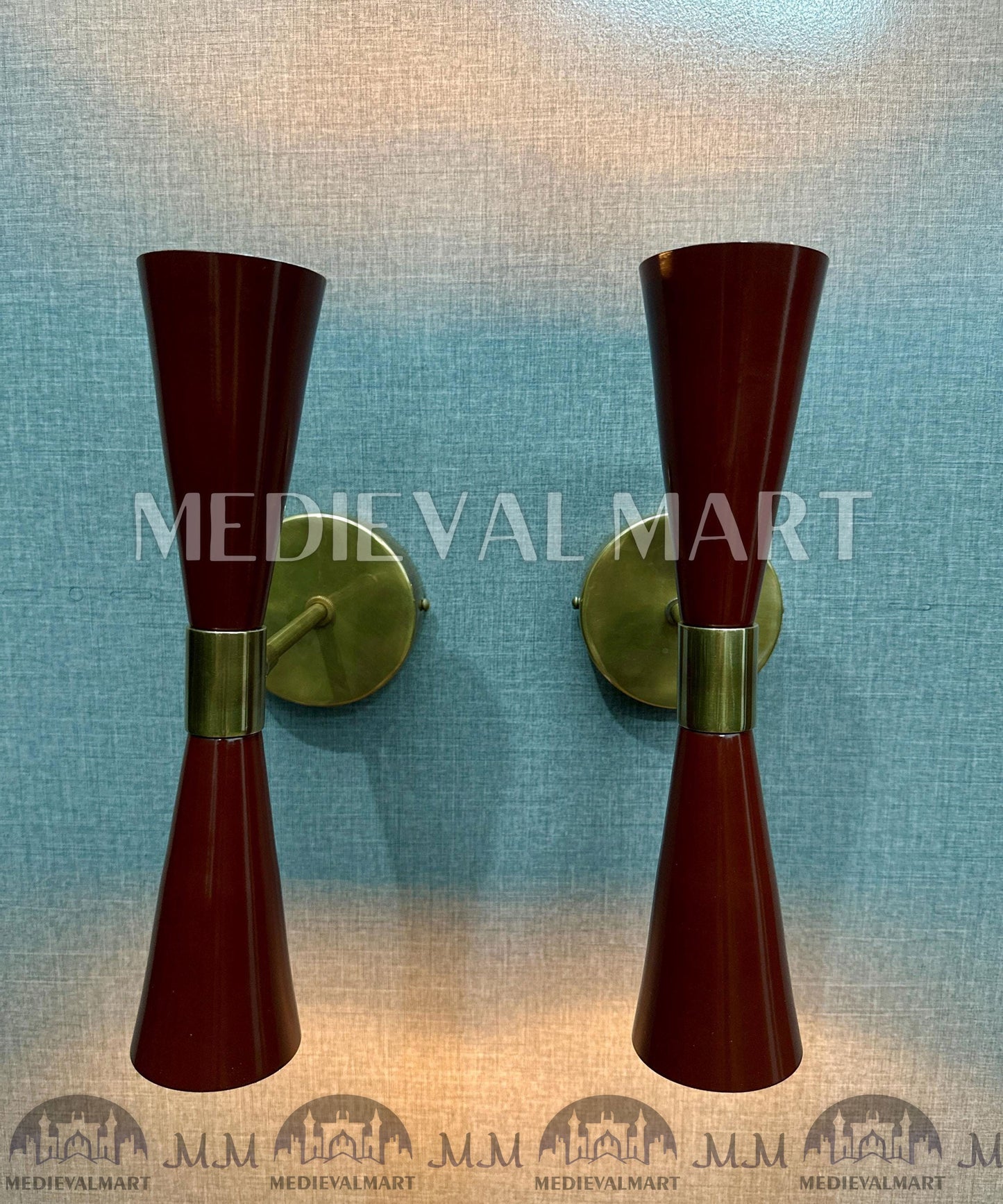 MEDIEVALMART AU European Greaves Knight English Legs Armor "Buff Polish"