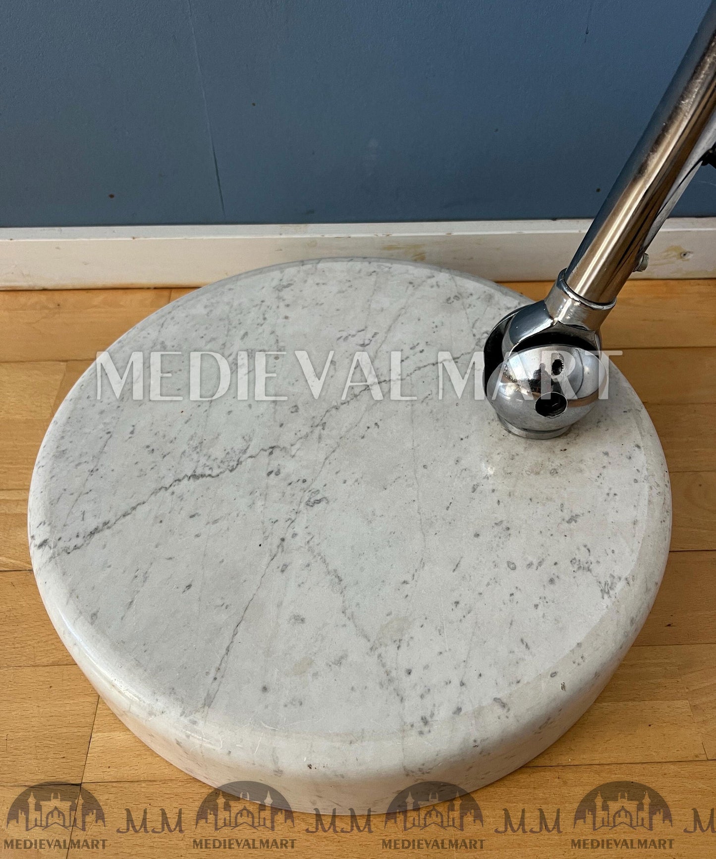 MEDIEVALMART AU European Greaves Knight English Legs Armor "Buff Polish"