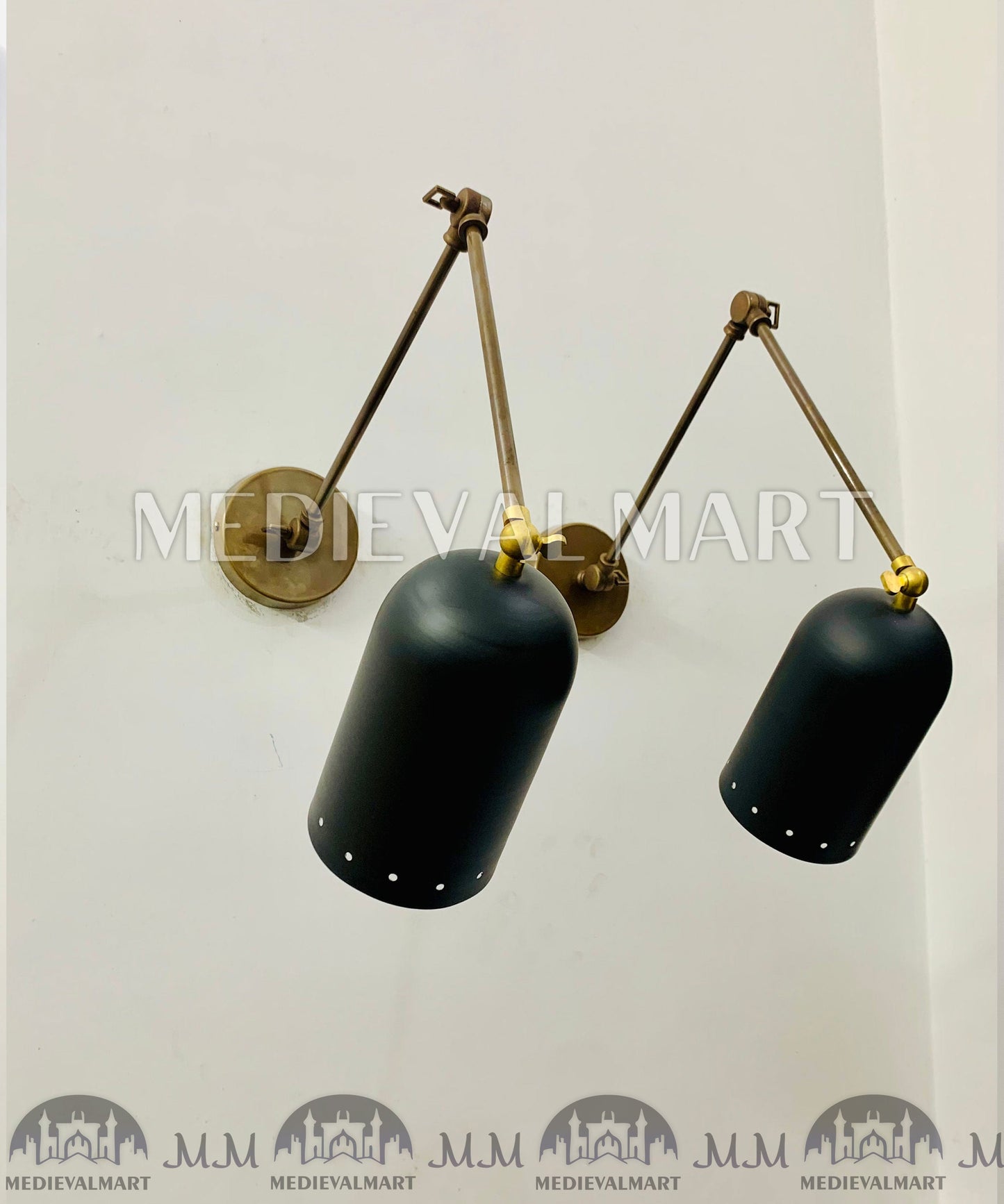 MEDIEVALMART AU European Greaves Knight English Legs Armor "Buff Polish"