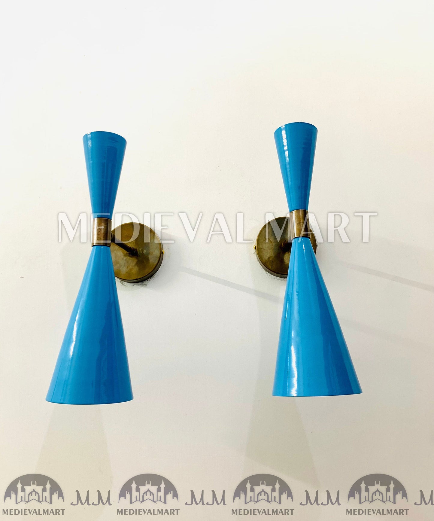 MEDIEVALMART AU European Greaves Knight English Legs Armor "Buff Polish"