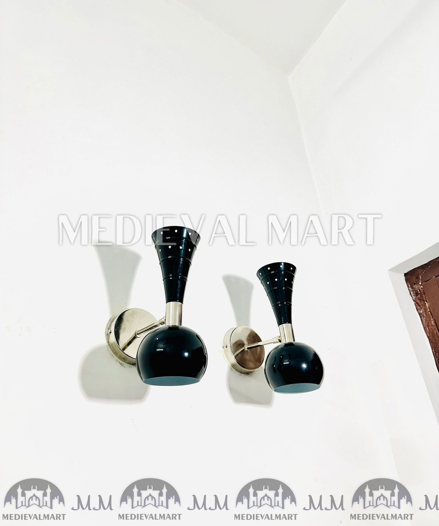 MEDIEVALMART AU European Greaves Knight English Legs Armor "Buff Polish"