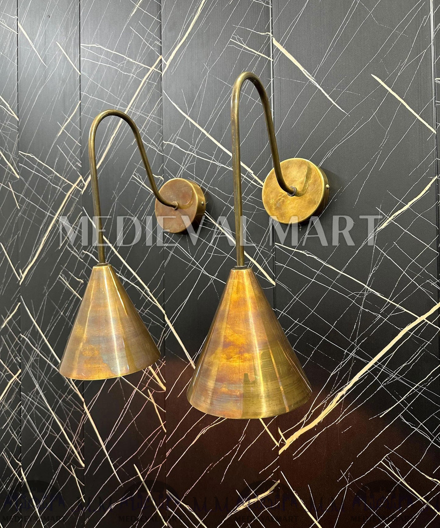 MEDIEVALMART AU European Greaves Knight English Legs Armor "Buff Polish"