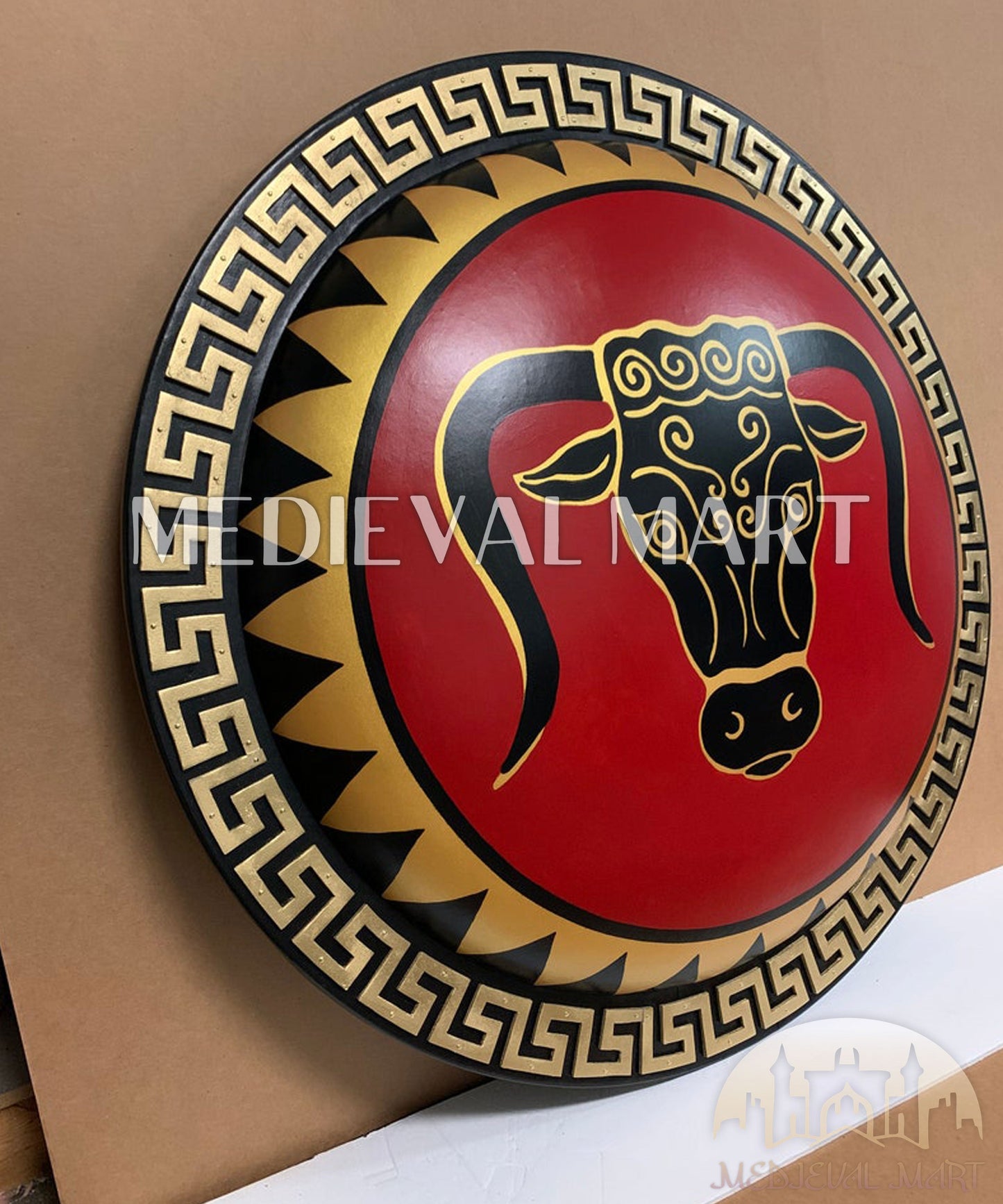 MEDIEVALMART AU First Avengers Steve Rogers Damaged Shield | Gift for Cosplayer