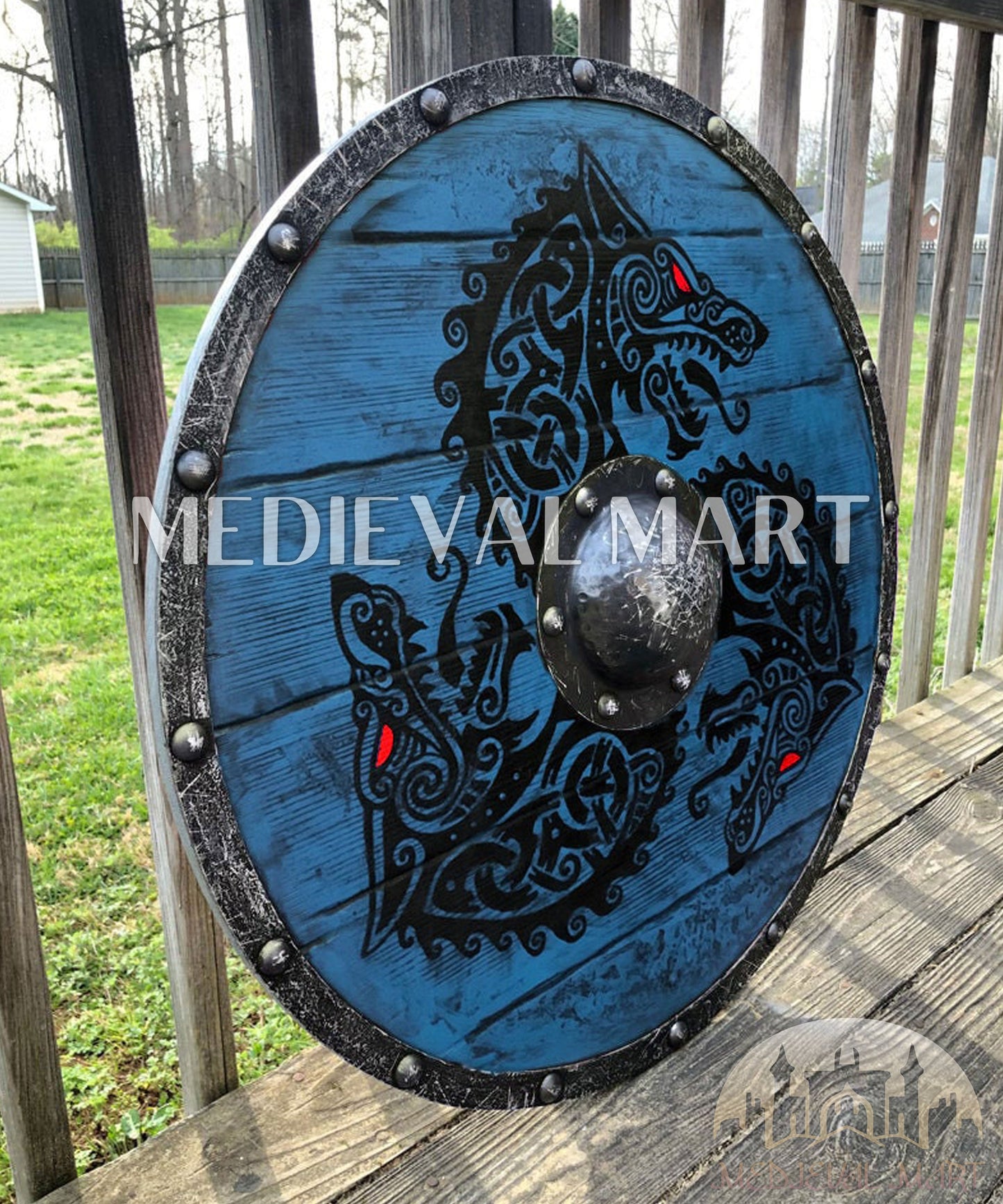 MEDIEVALMART AU First Avengers Steve Rogers Damaged Shield | Gift for Cosplayer