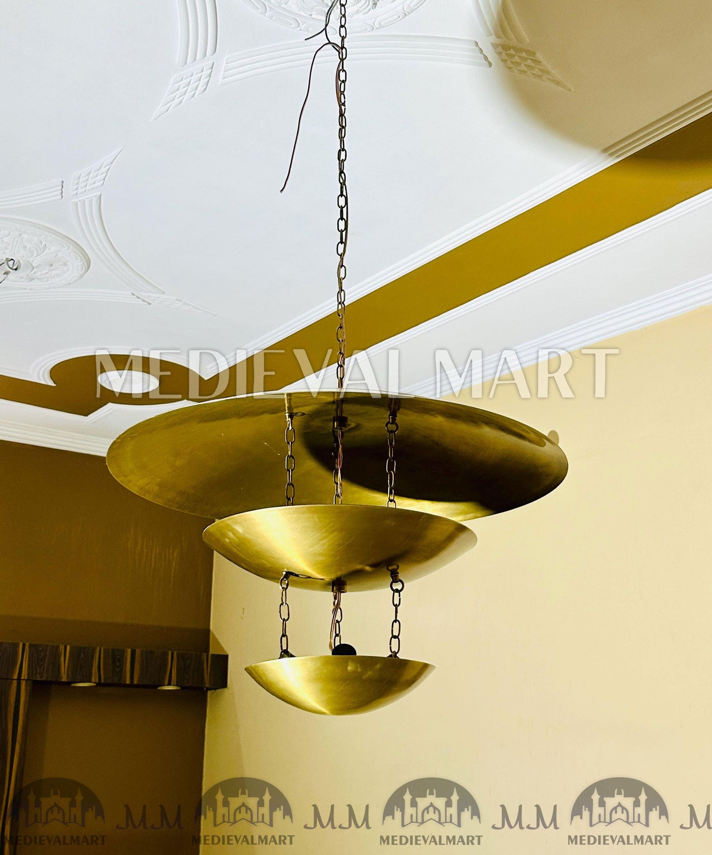 MEDIEVALMART AU European Greaves Knight English Legs Armor "Buff Polish"