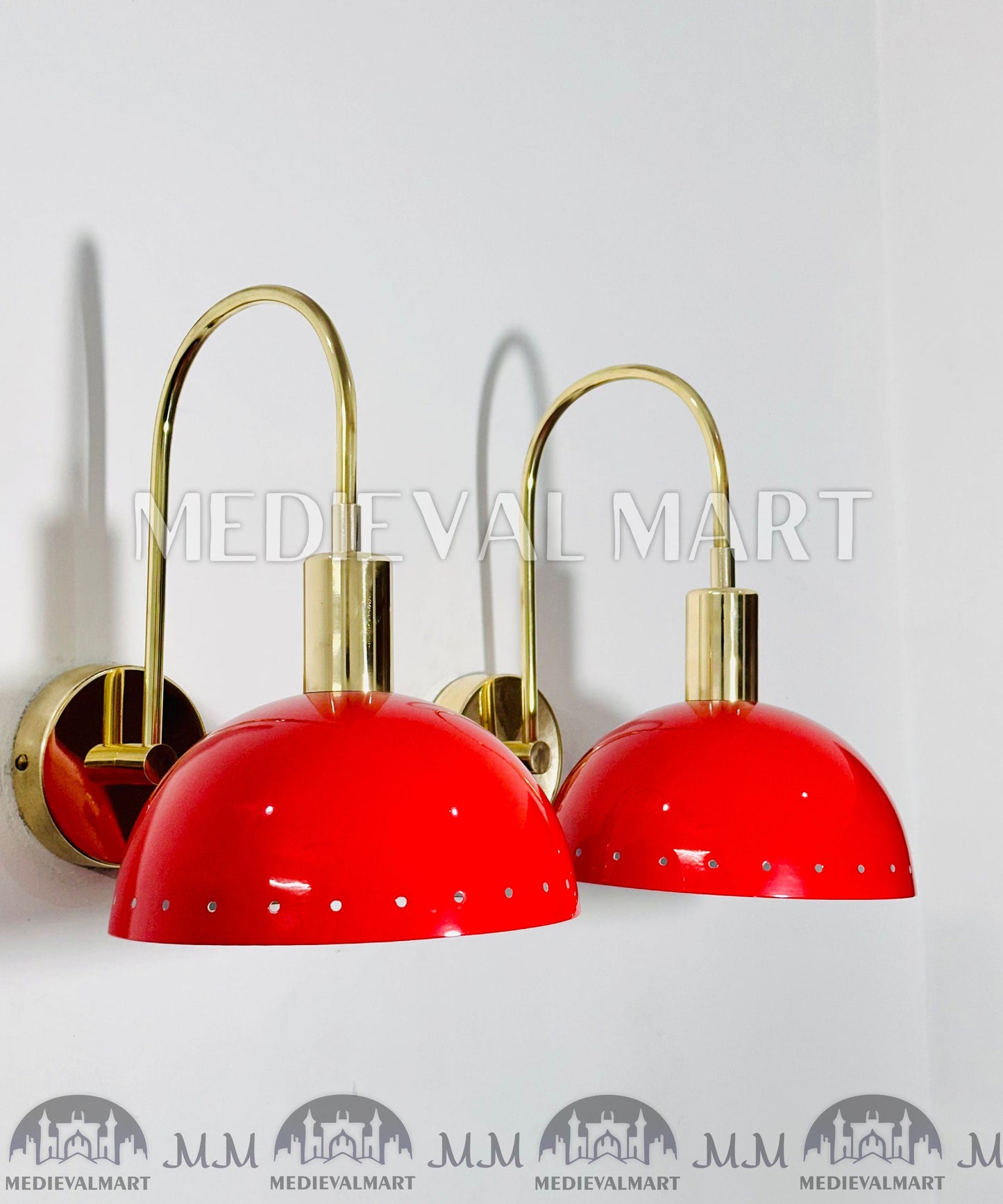 MEDIEVALMART AU European Greaves Knight English Legs Armor "Buff Polish"