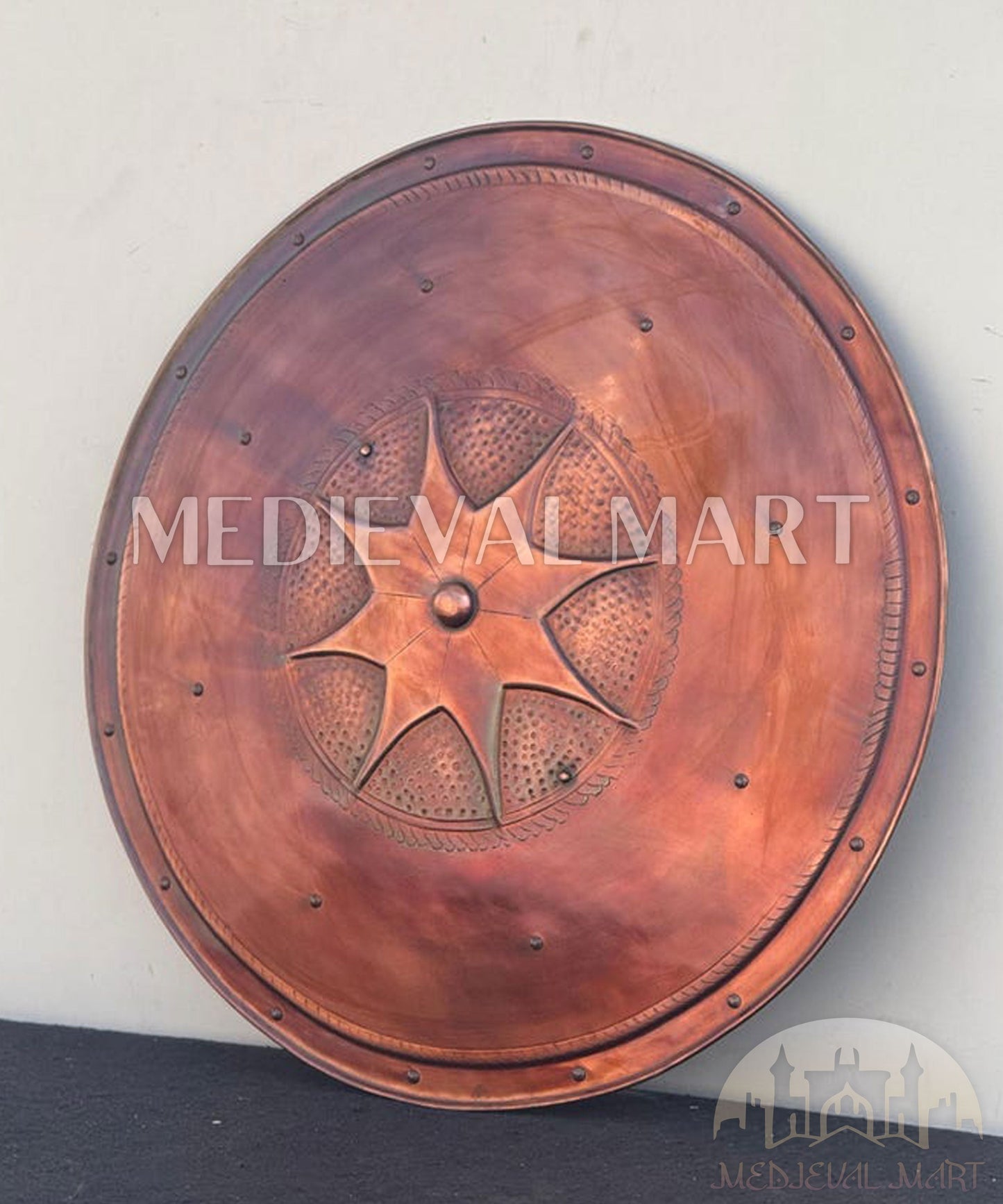 MEDIEVALMART AU First Avengers Steve Rogers Damaged Shield | Gift for Cosplayer