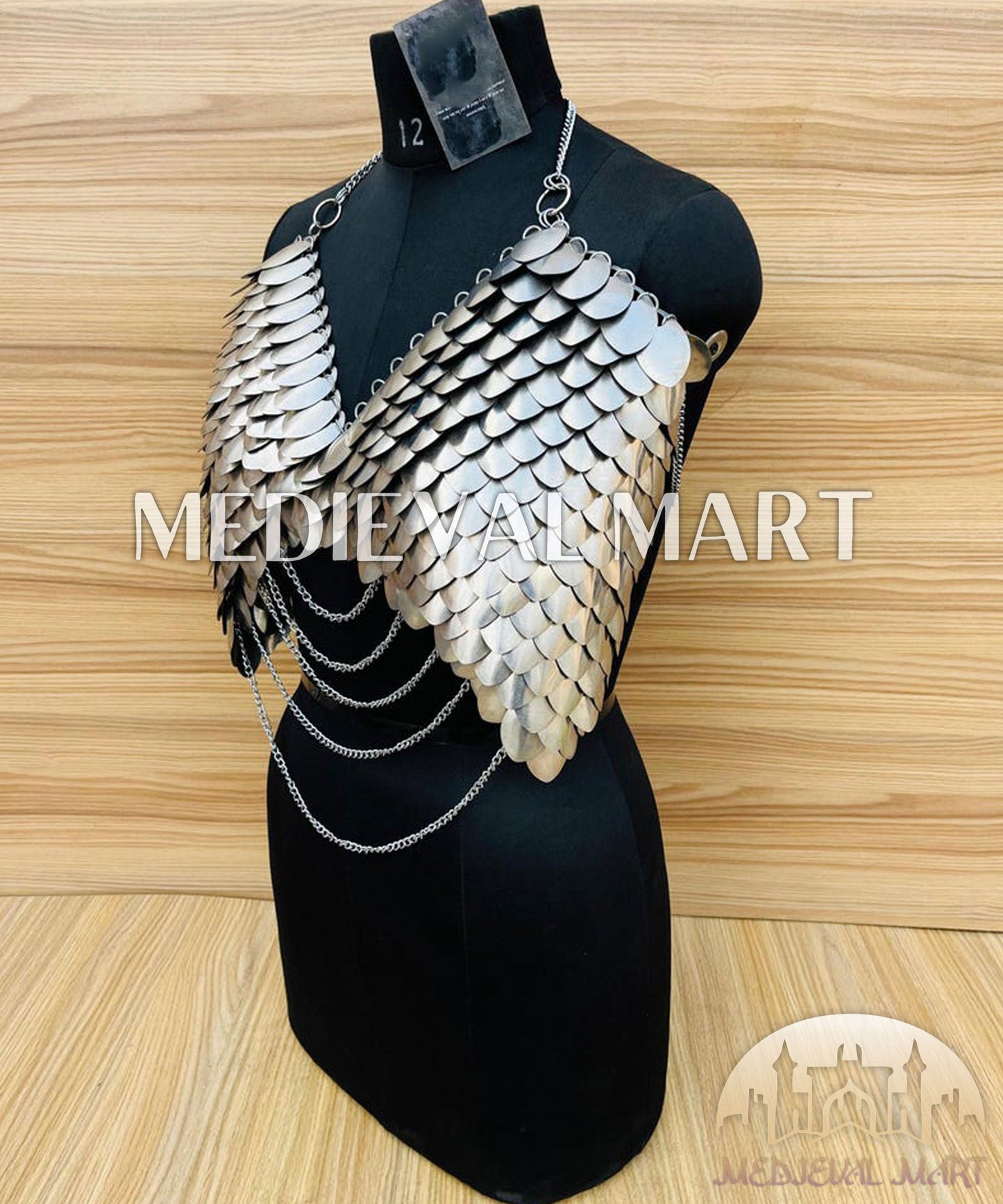 MEDIEVALMART AU Iconic Viking's Jarl Borg Iron Spikes  Battleworn Viking Wooden Shield | Gifts For Dad