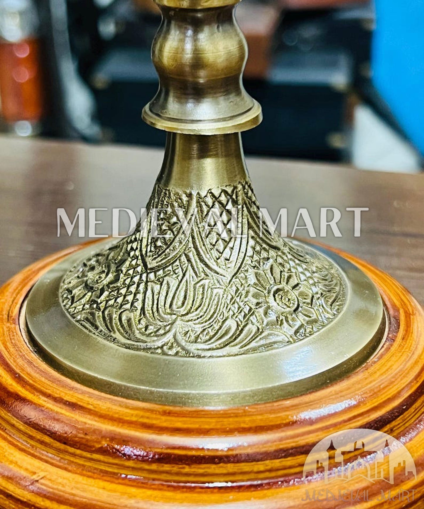 MEDIEVALMART AU "Achilles" Gold Finish Trojan Warrior Helmet W/H Free Stand | Troy Props