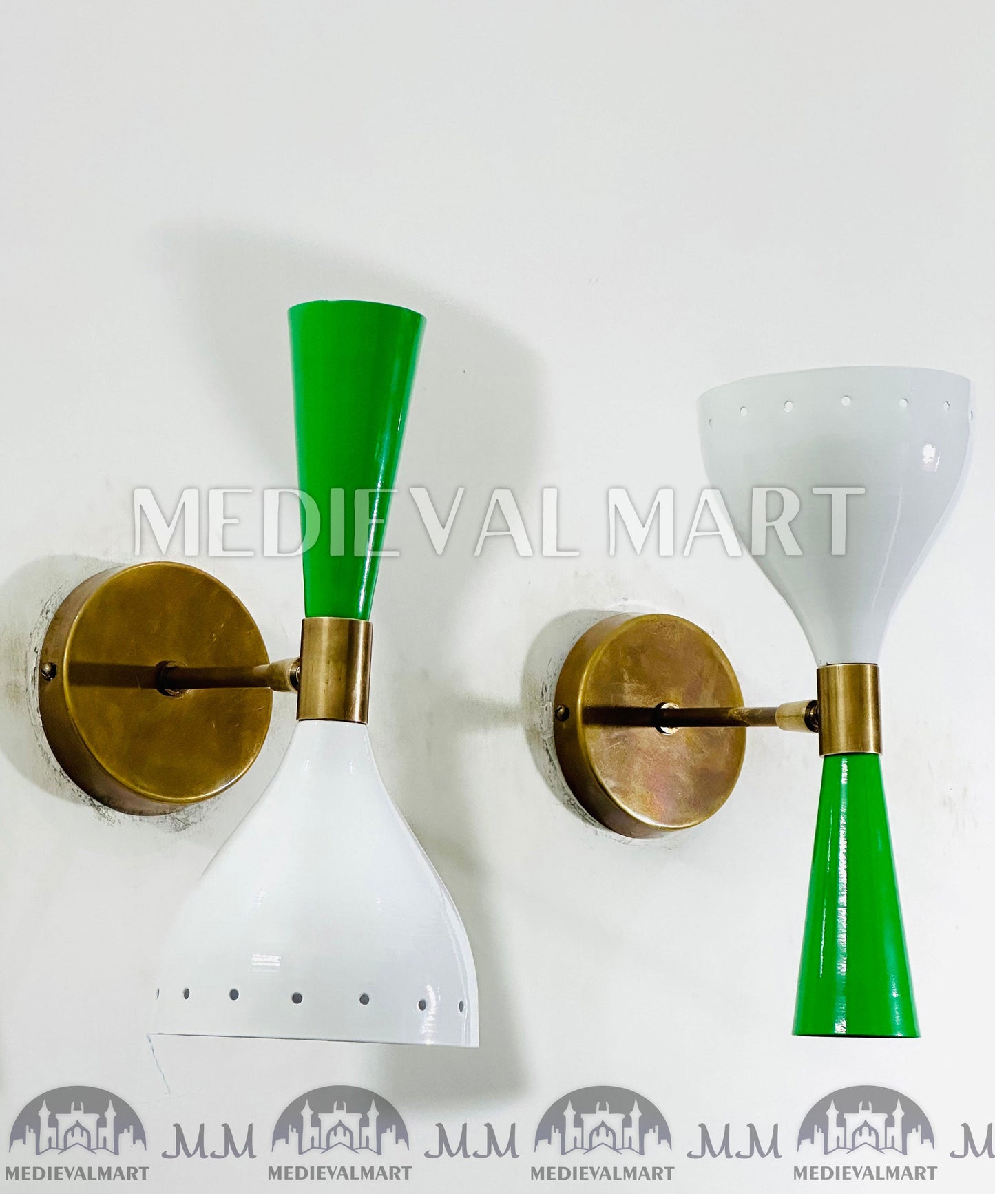 MEDIEVALMART AU European Greaves Knight English Legs Armor "Buff Polish"