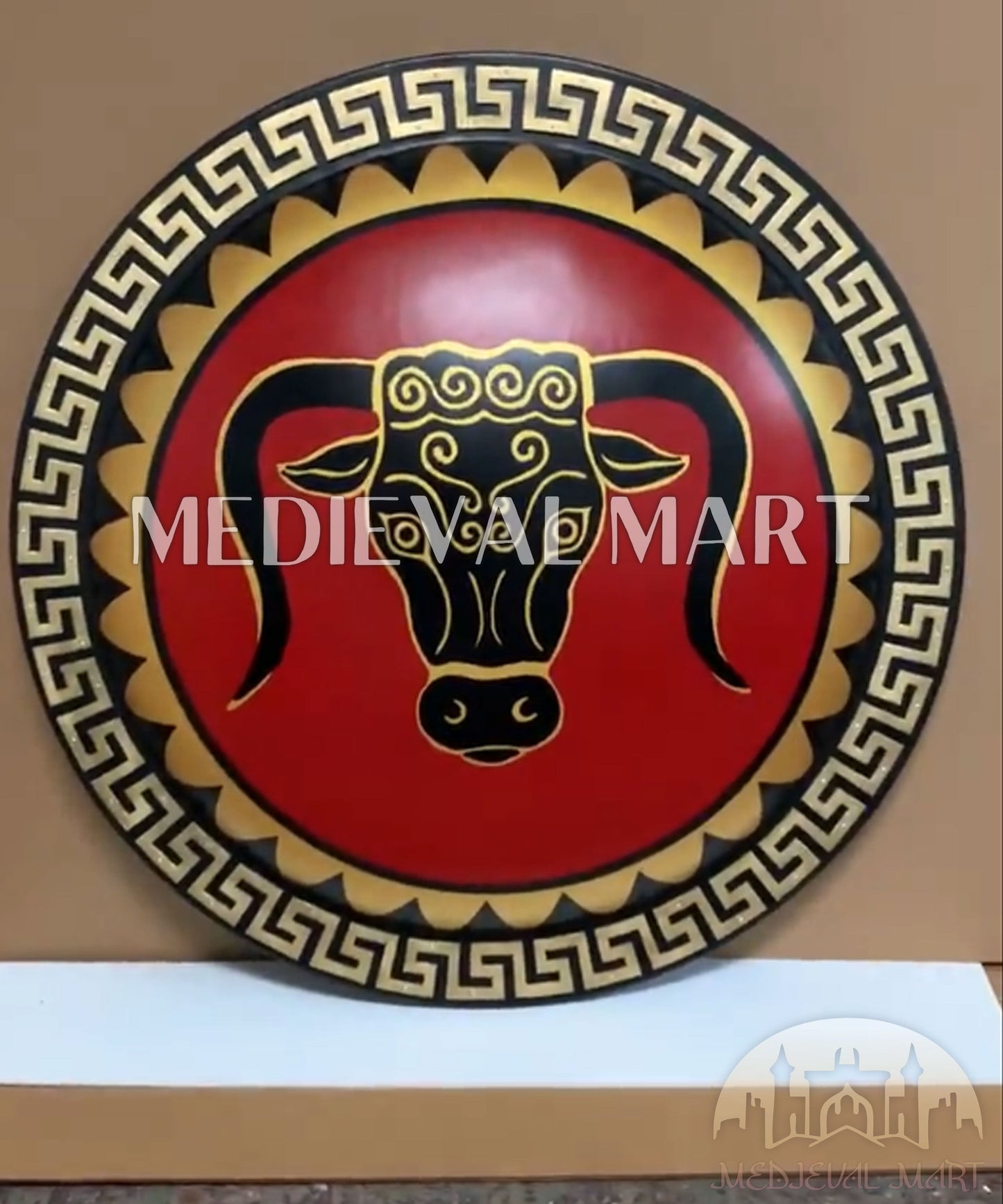 MEDIEVALMART AU First Avengers Steve Rogers Damaged Shield | Gift for Cosplayer