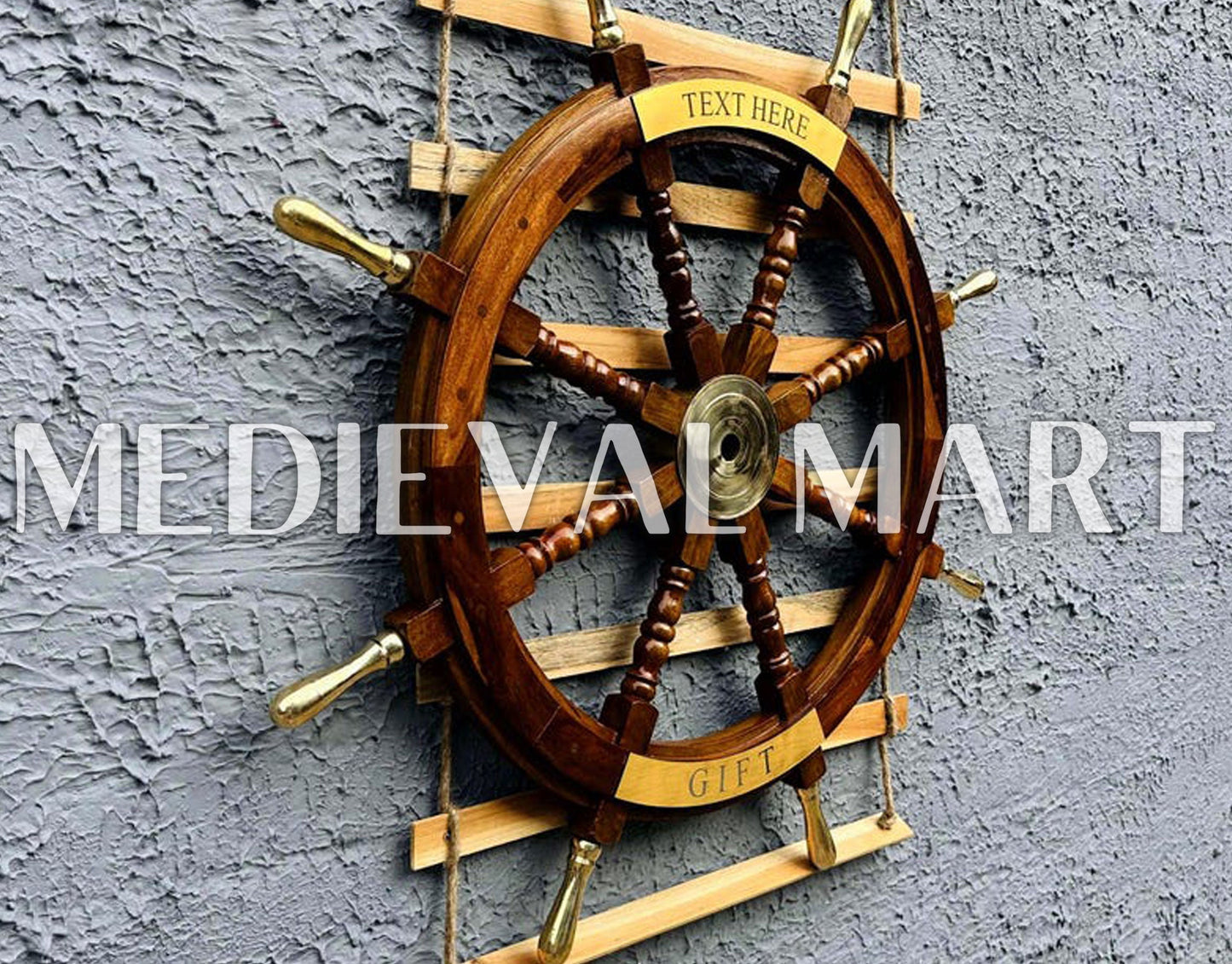 MEDIEVALMART AU Hand Forged Medieval Twisted Troll Cross Iron Pendent With Leather Cord