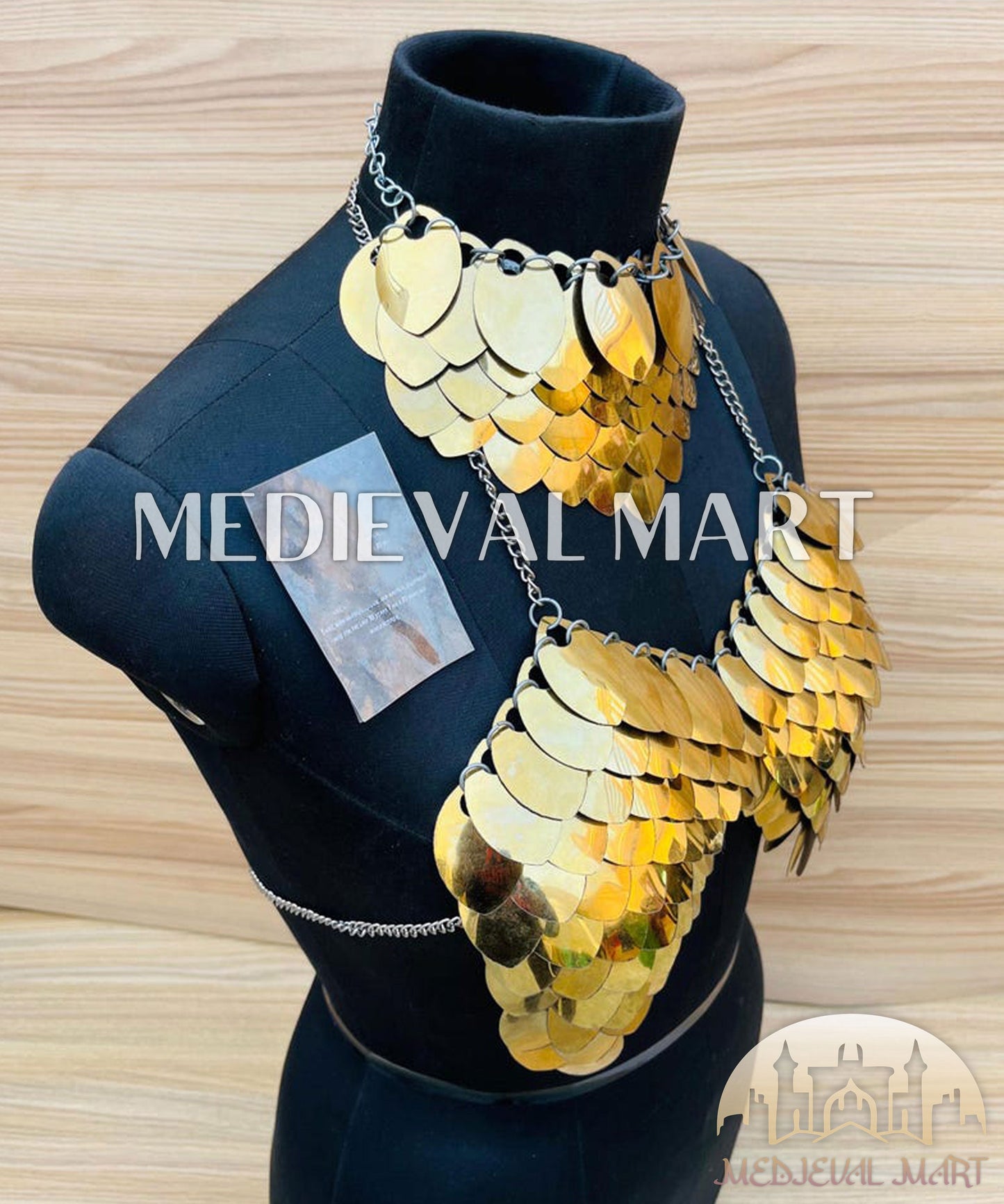 MEDIEVALMART AU Iconic Viking's Jarl Borg Iron Spikes  Battleworn Viking Wooden Shield | Gifts For Dad