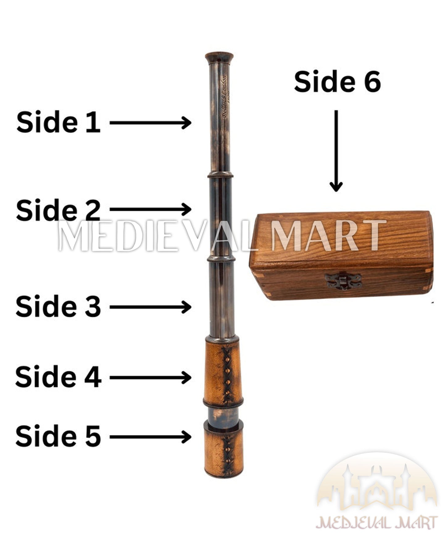 MEDIEVALMART AU Medieval Templar Devil Zelda Cross Inspired Wooden Shield Bliue & Gold Finish | Gift for Christmas Day