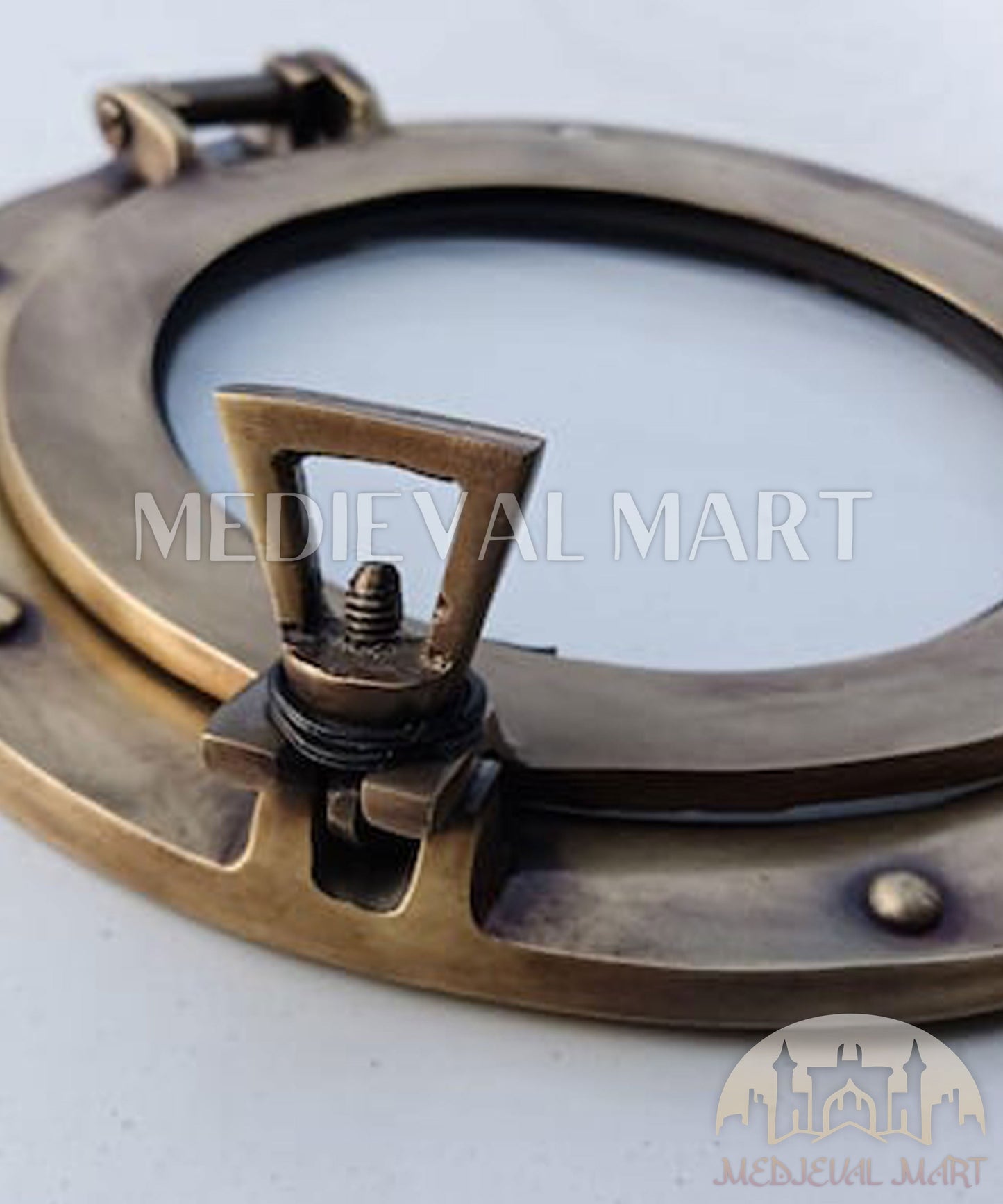 MEDIEVALMART AU Hand Forged Medieval Twisted Troll Cross Iron Pendent With Leather Cord