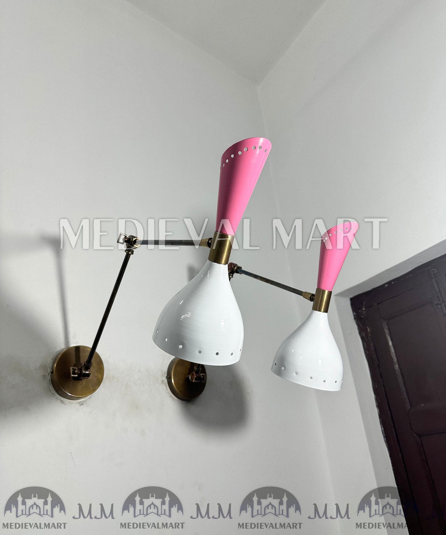 MEDIEVALMART AU European Greaves Knight English Legs Armor "Buff Polish"