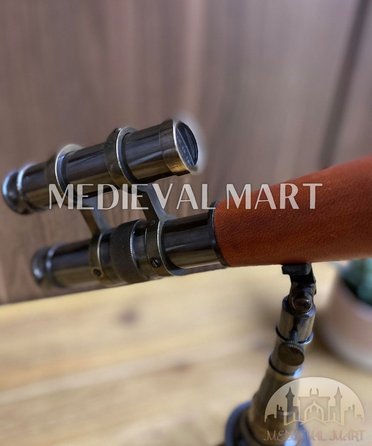 MEDIEVALMART AU Medieval Templar Devil Zelda Cross Inspired Wooden Shield Bliue & Gold Finish | Gift for Christmas Day