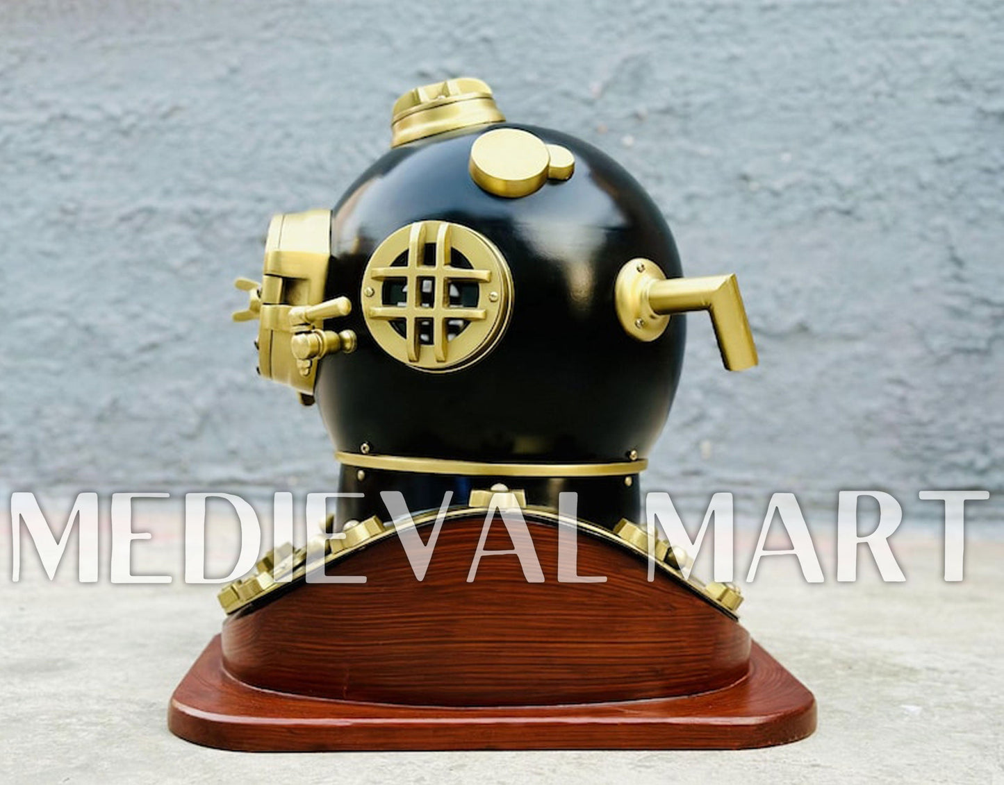 MEDIEVALMART AU Hand Forged Medieval Twisted Troll Cross Iron Pendent With Leather Cord