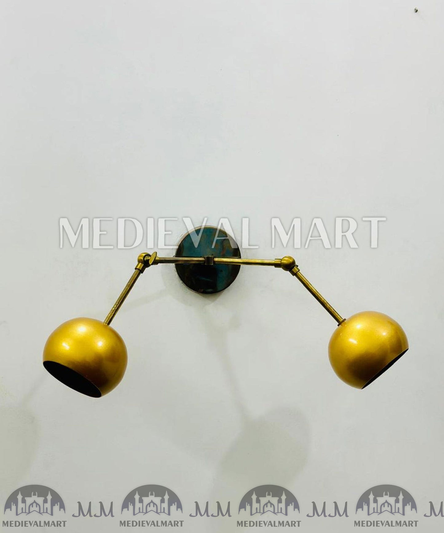 MEDIEVALMART AU European Greaves Knight English Legs Armor "Buff Polish"