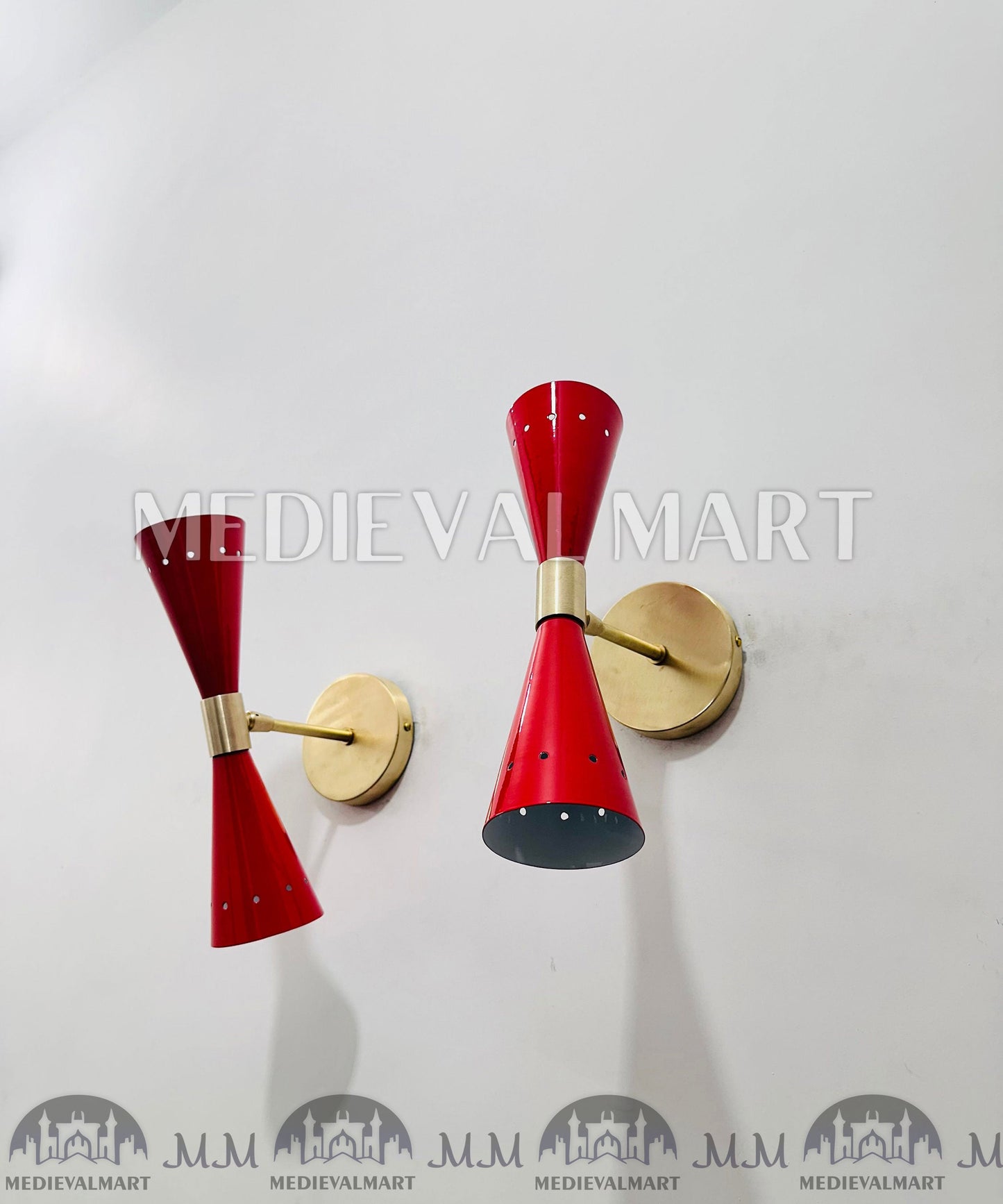 MEDIEVALMART AU European Greaves Knight English Legs Armor "Buff Polish"