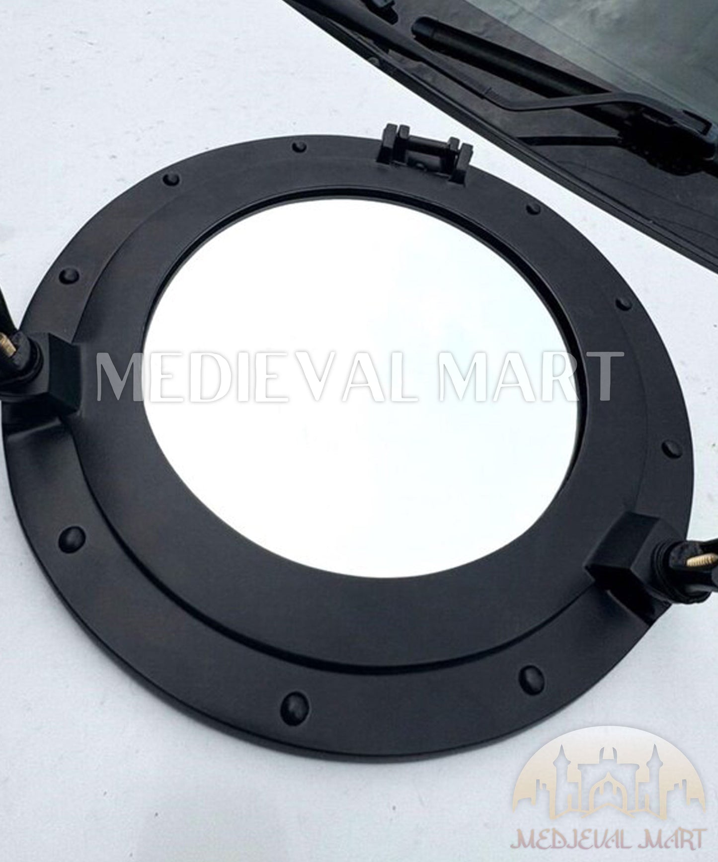 MEDIEVALMART AU Hand Forged Medieval Twisted Troll Cross Iron Pendent With Leather Cord