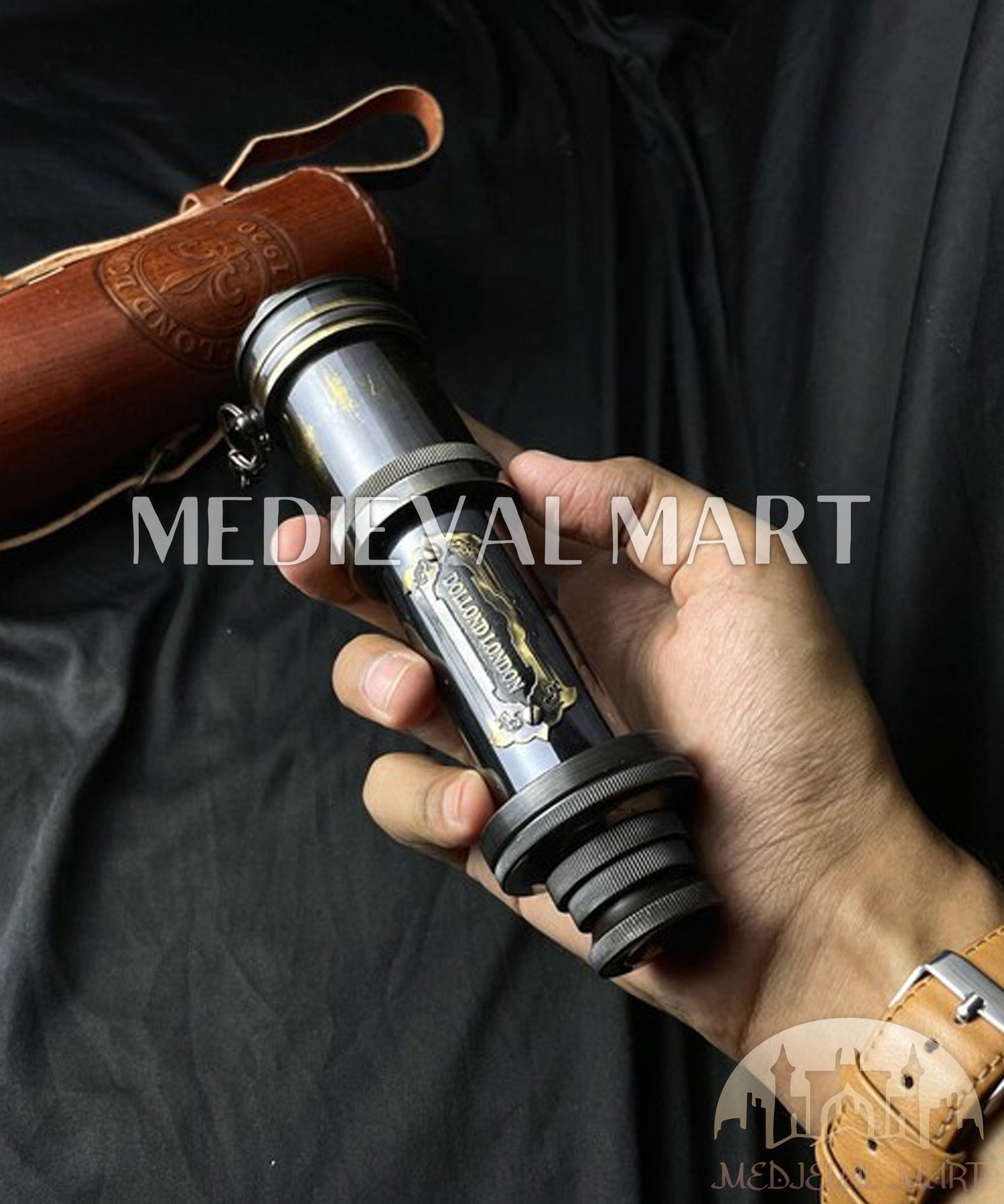 MEDIEVALMART AU "Achilles" Gold Finish Trojan Warrior Helmet W/H Free Stand | Troy Props