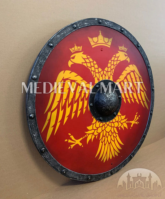 MEDIEVALMART AU First Avengers Steve Rogers Damaged Shield | Gift for Cosplayer