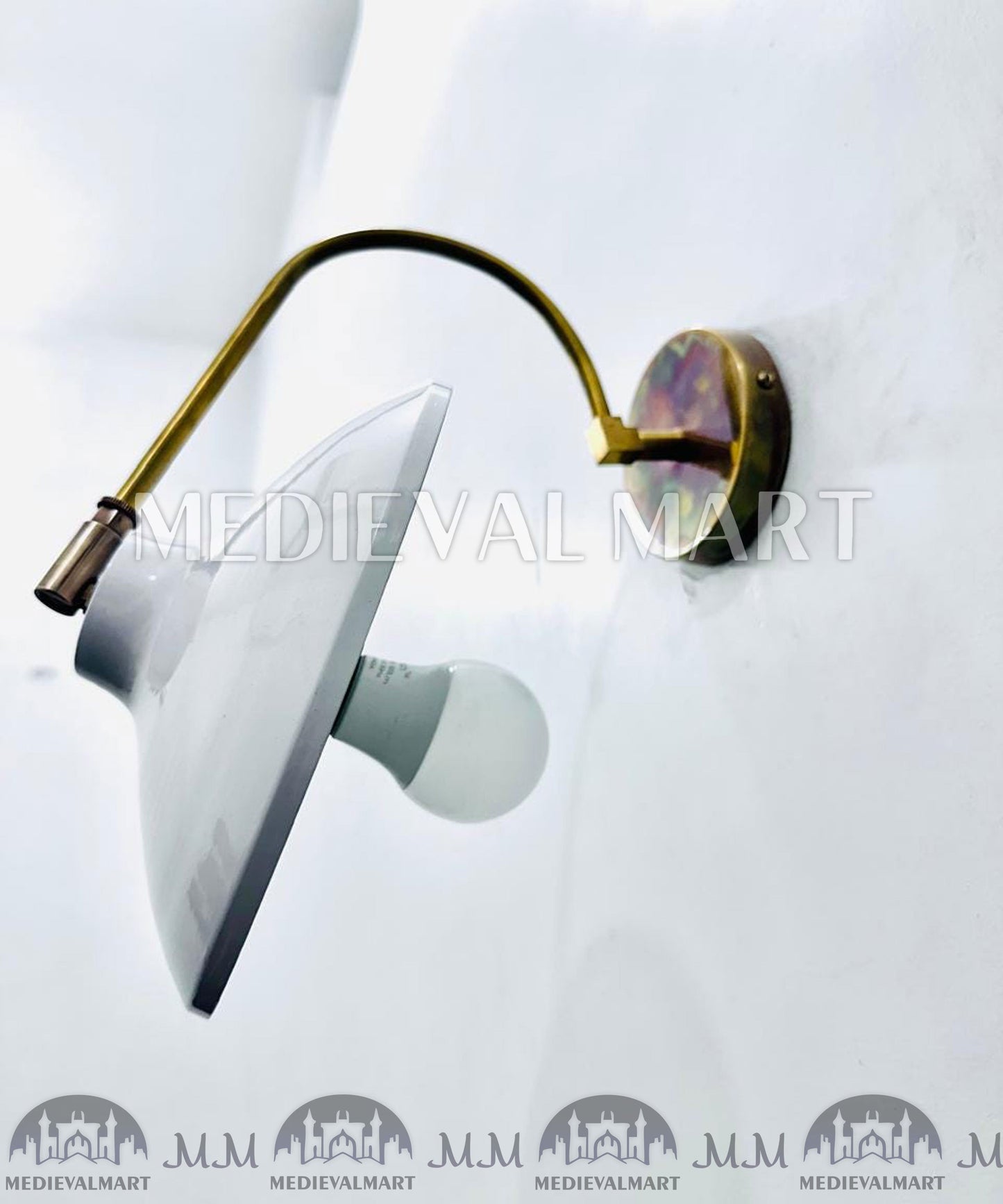 MEDIEVALMART AU European Greaves Knight English Legs Armor "Buff Polish"