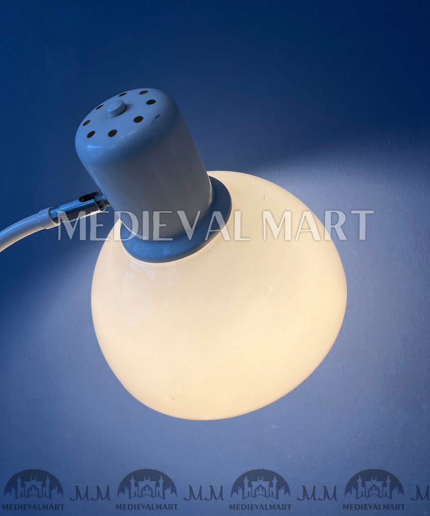 MEDIEVALMART AU Vintage Mid Century Silver Dijkstra Space Age Floor Lamp