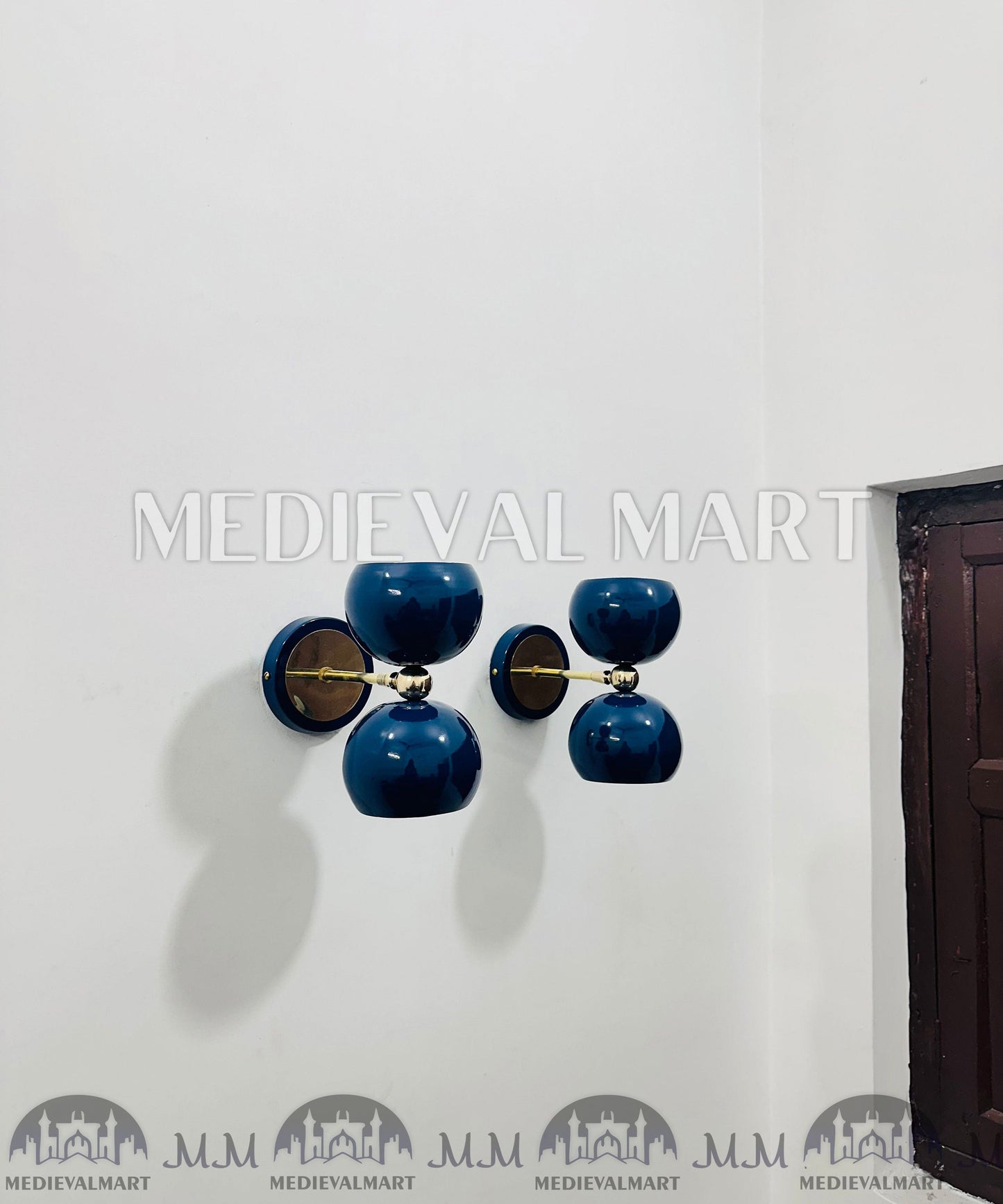 MEDIEVALMART AU European Greaves Knight English Legs Armor "Buff Polish"