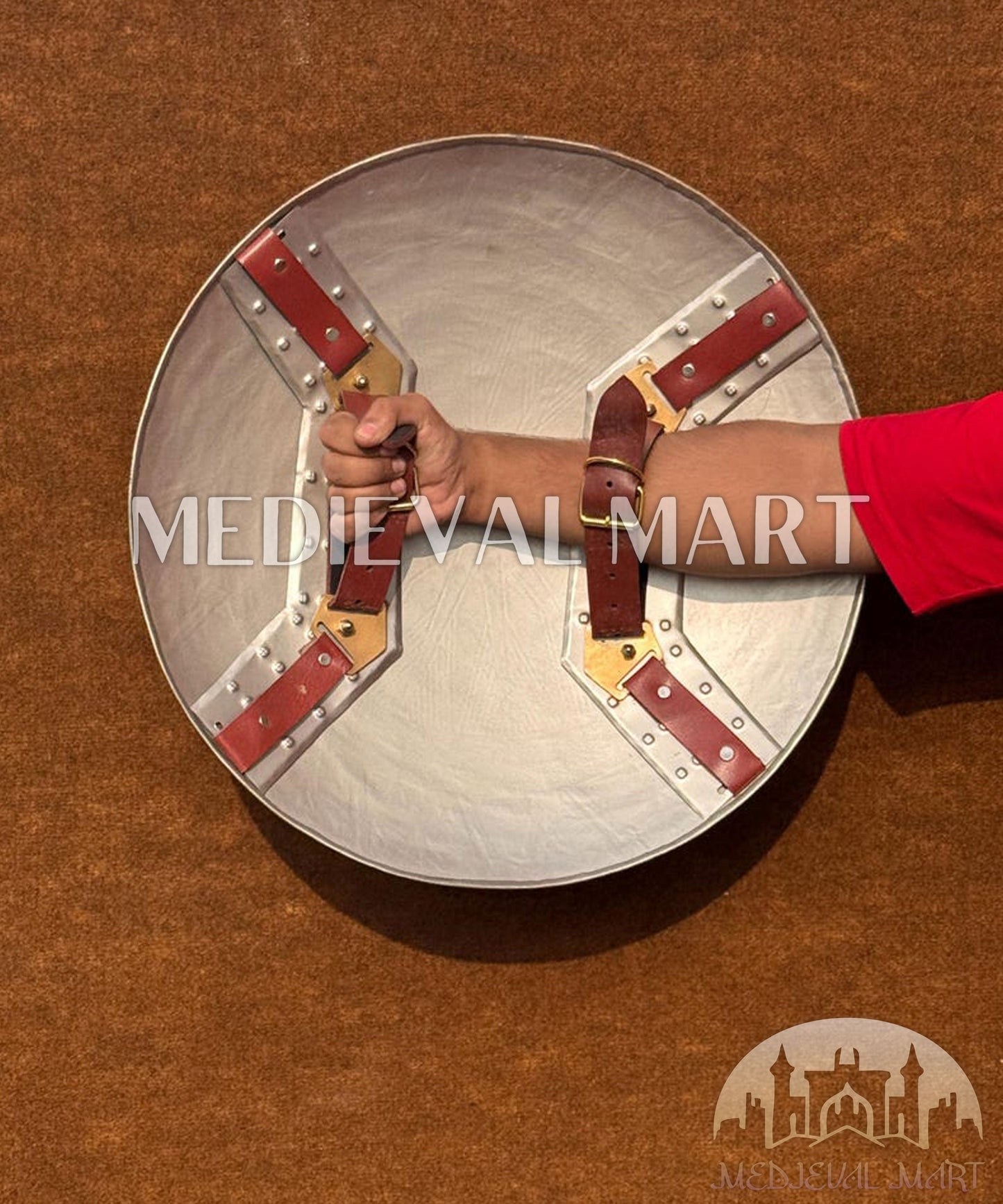 MEDIEVALMART AU Great Fantasy Helmet With Metal Horns or Free Stand | LARP Props