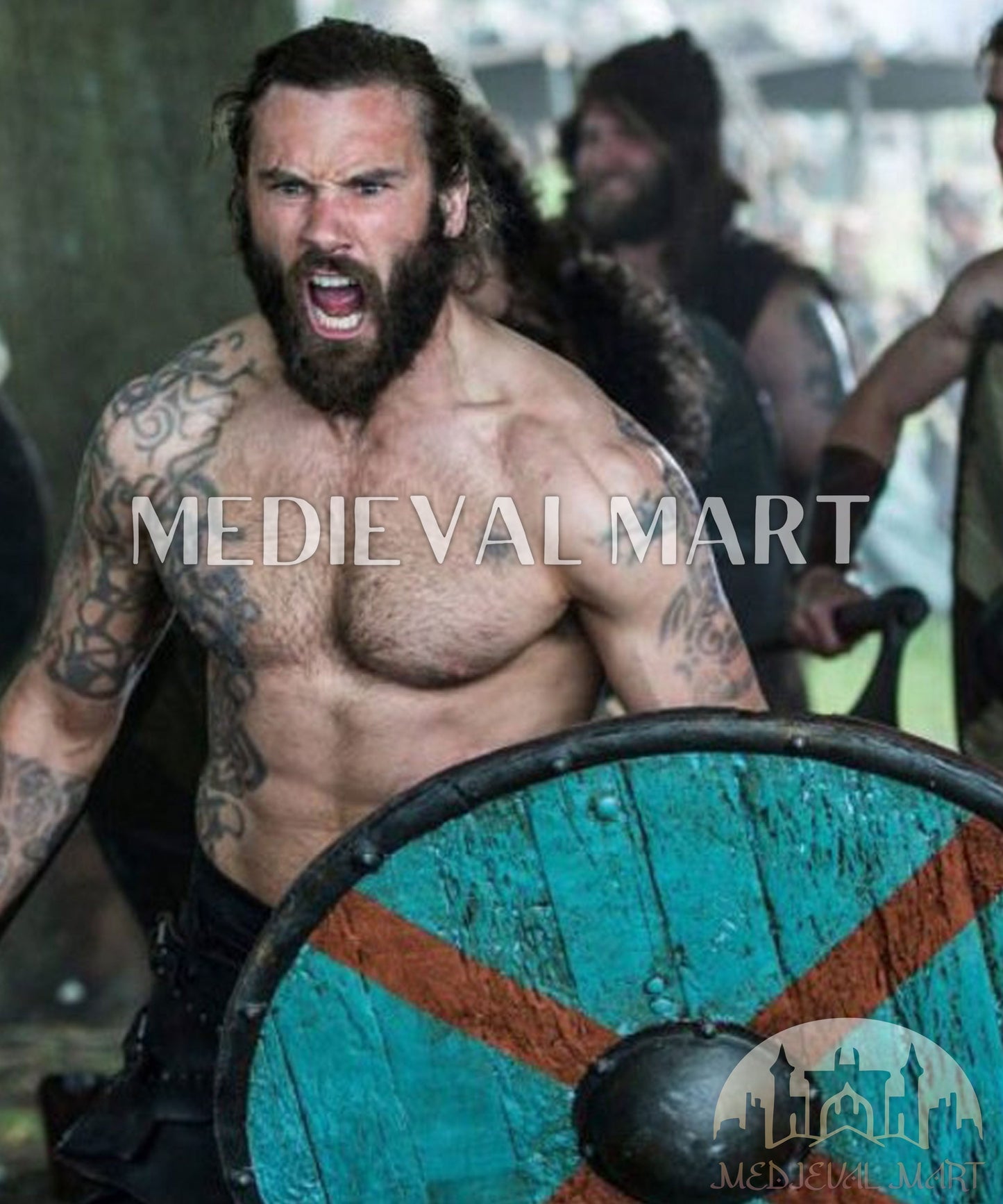 MEDIEVALMART AU First Avengers Steve Rogers Damaged Shield | Gift for Cosplayer