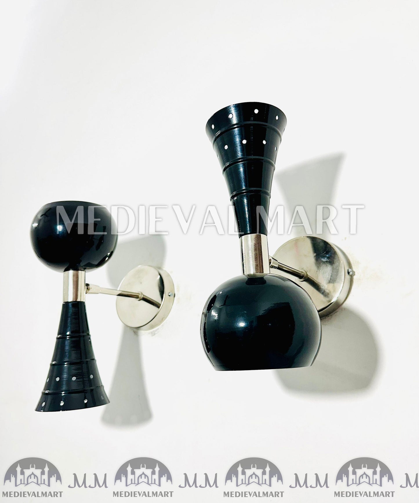 MEDIEVALMART AU European Greaves Knight English Legs Armor "Buff Polish"