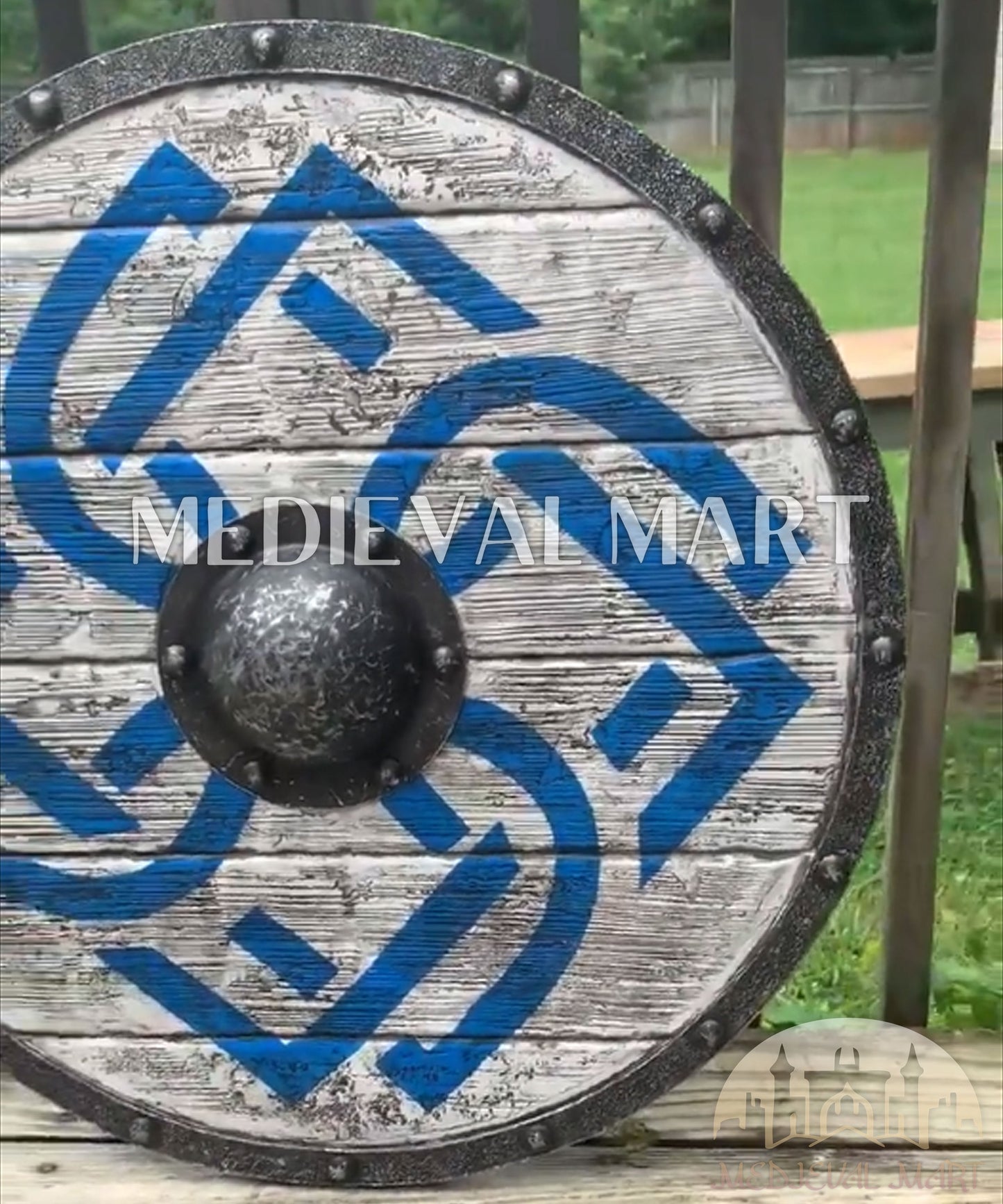 MEDIEVALMART AU First Avengers Steve Rogers Damaged Shield | Gift for Cosplayer