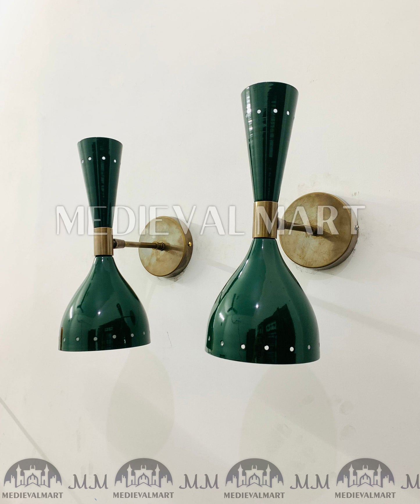 MEDIEVALMART AU European Greaves Knight English Legs Armor "Buff Polish"