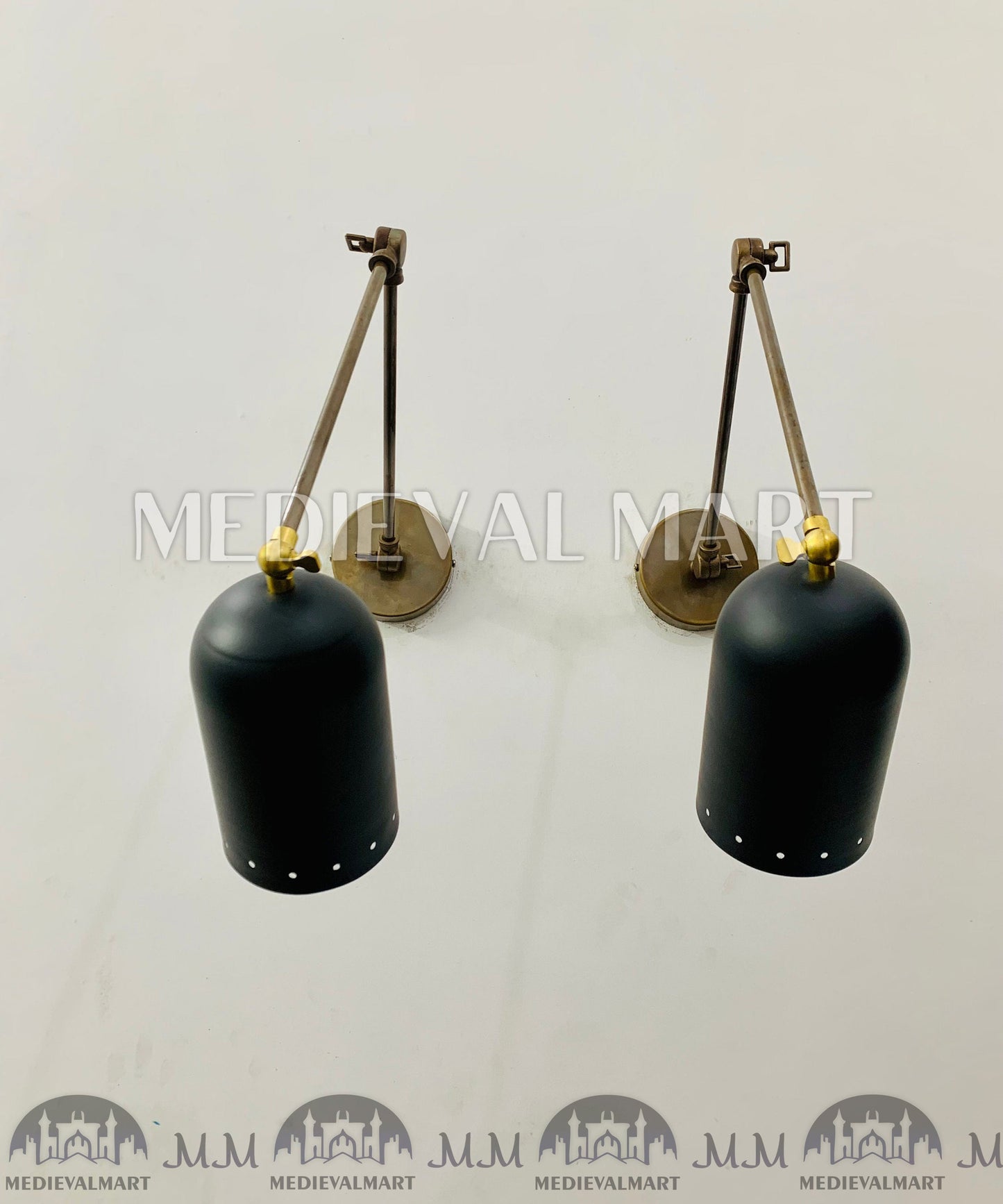 MEDIEVALMART AU European Greaves Knight English Legs Armor "Buff Polish"