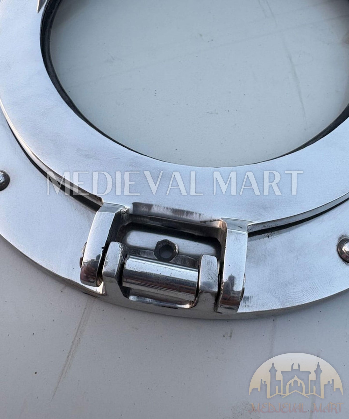 MEDIEVALMART AU Hand Forged Medieval Twisted Troll Cross Iron Pendent With Leather Cord