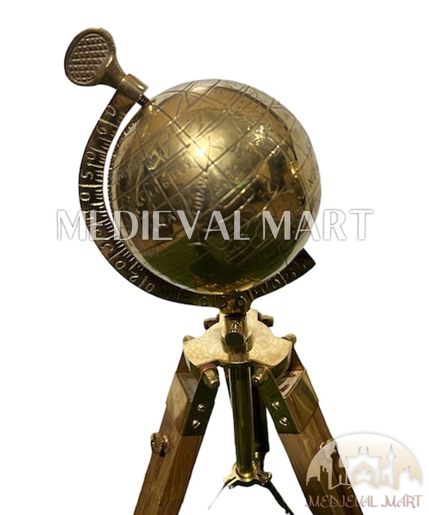 MEDIEVALMART AU "Achilles" Gold Finish Trojan Warrior Helmet W/H Free Stand | Troy Props