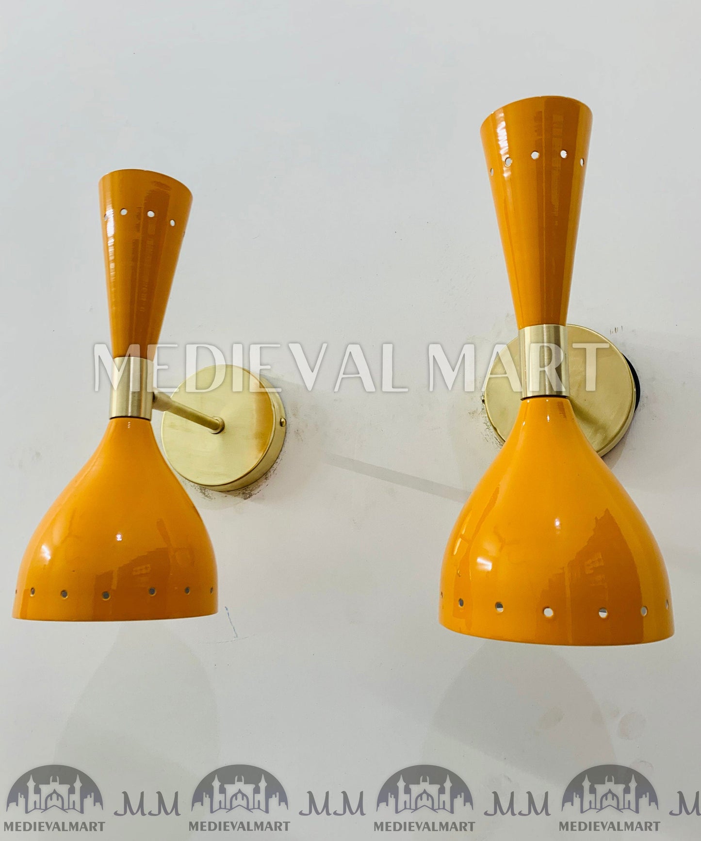 MEDIEVALMART AU European Greaves Knight English Legs Armor "Buff Polish"