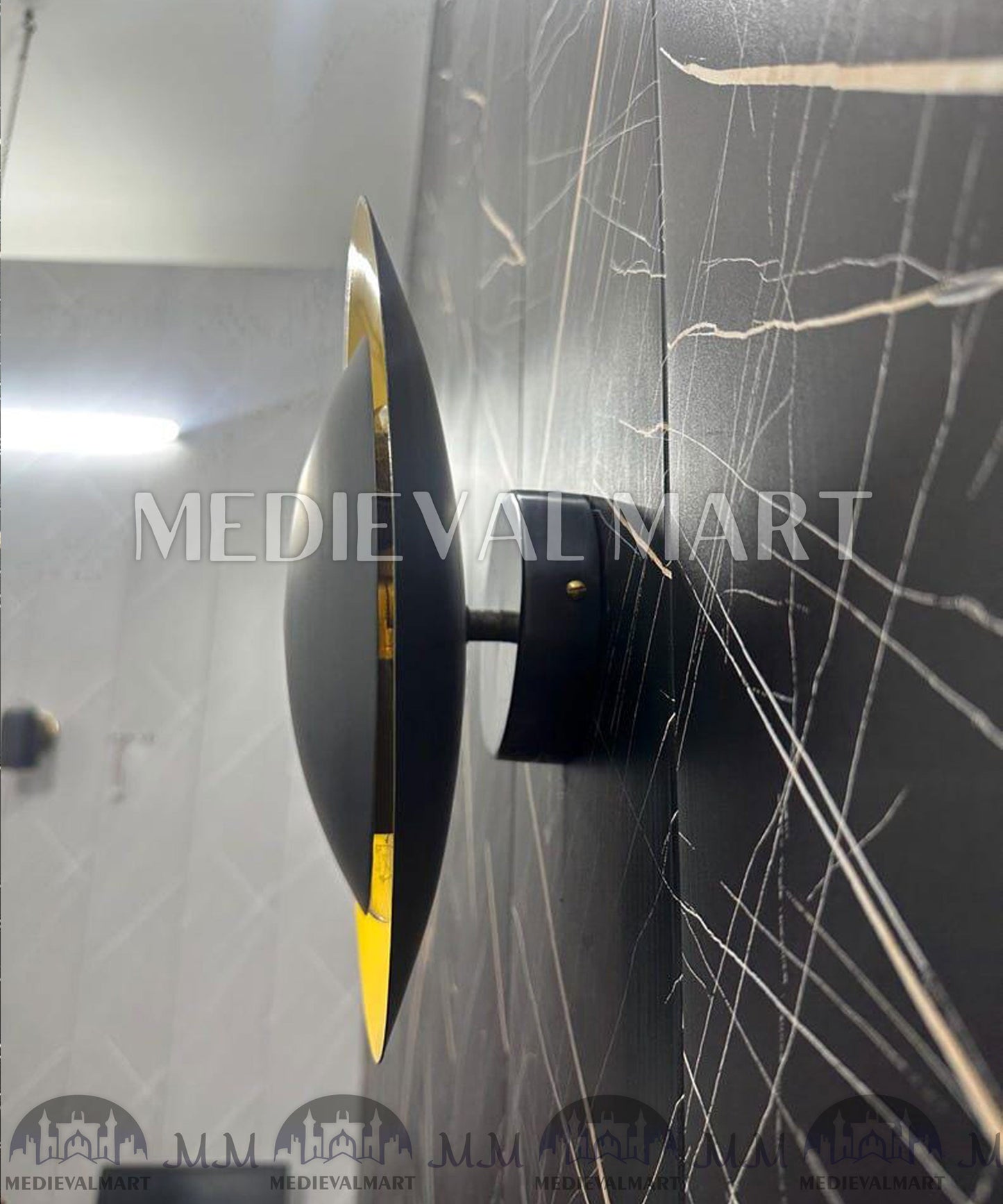 MEDIEVALMART AU European Greaves Knight English Legs Armor "Buff Polish"