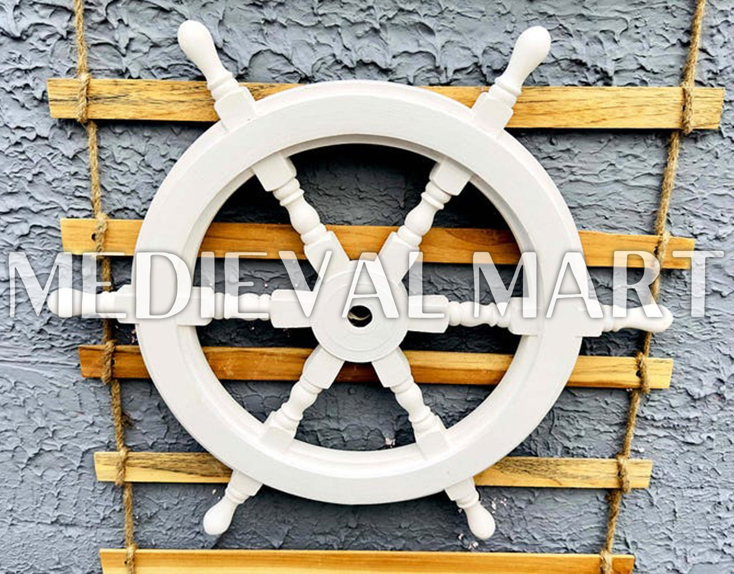 MEDIEVALMART AU Hand Forged Medieval Twisted Troll Cross Iron Pendent With Leather Cord