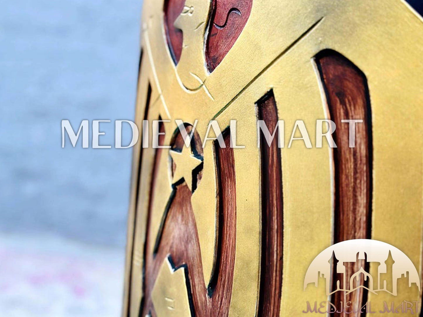 MEDIEVALMART AU First Avengers Steve Rogers Damaged Shield | Gift for Cosplayer