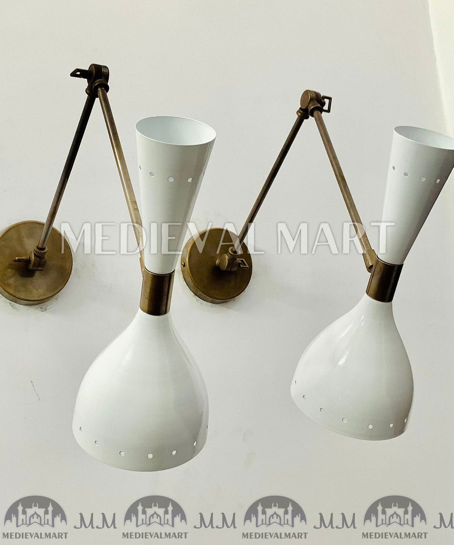 MEDIEVALMART AU European Greaves Knight English Legs Armor "Buff Polish"