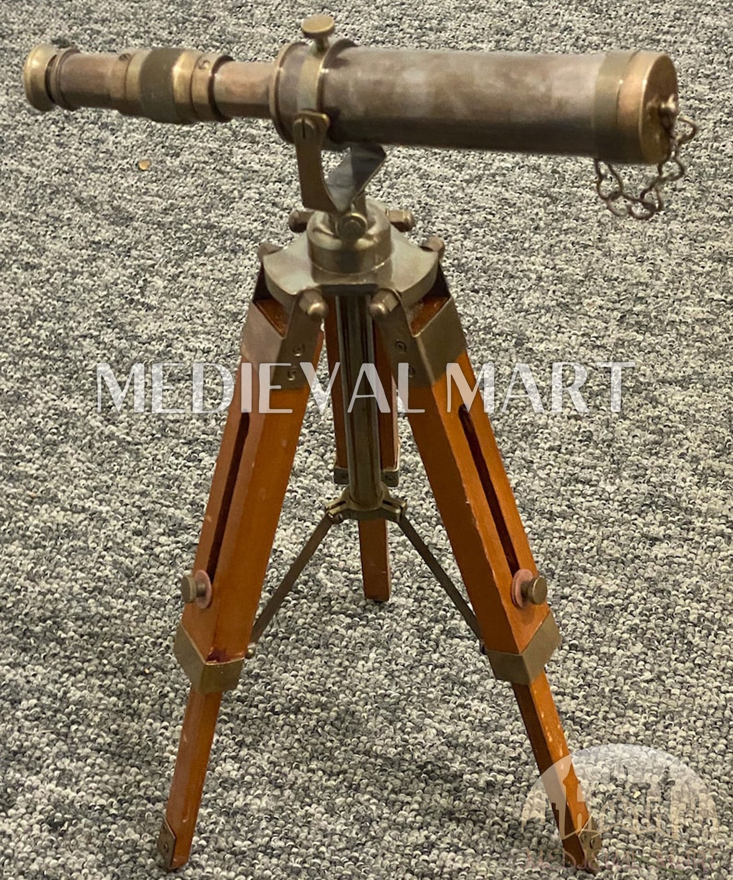 MEDIEVALMART AU Medieval Templar Devil Zelda Cross Inspired Wooden Shield Bliue & Gold Finish | Gift for Christmas Day