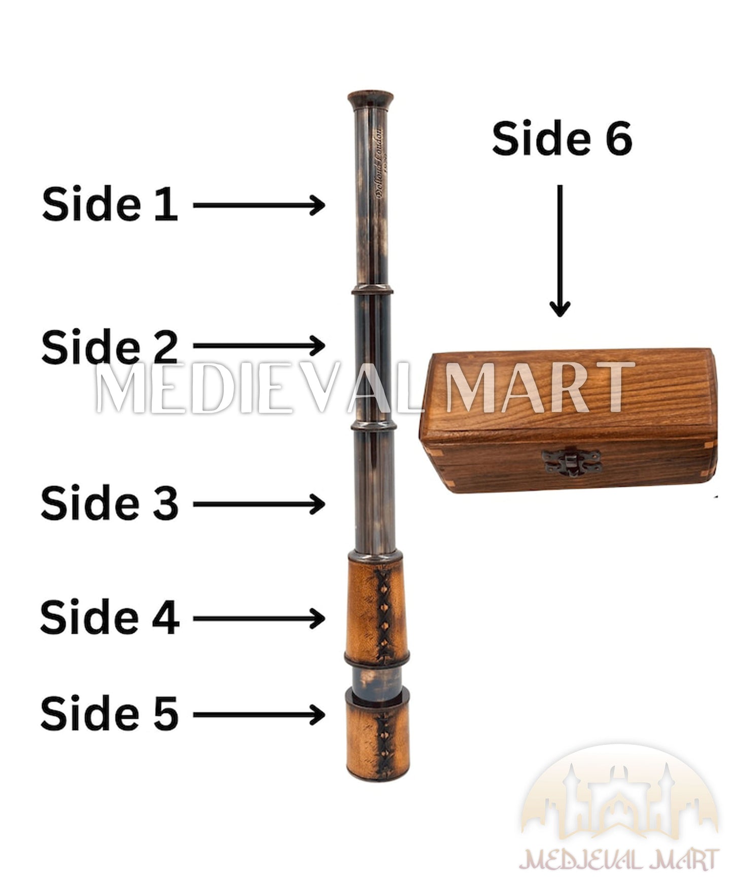 MEDIEVALMART AU Medieval Templar Devil Zelda Cross Inspired Wooden Shield Bliue & Gold Finish | Gift for Christmas Day