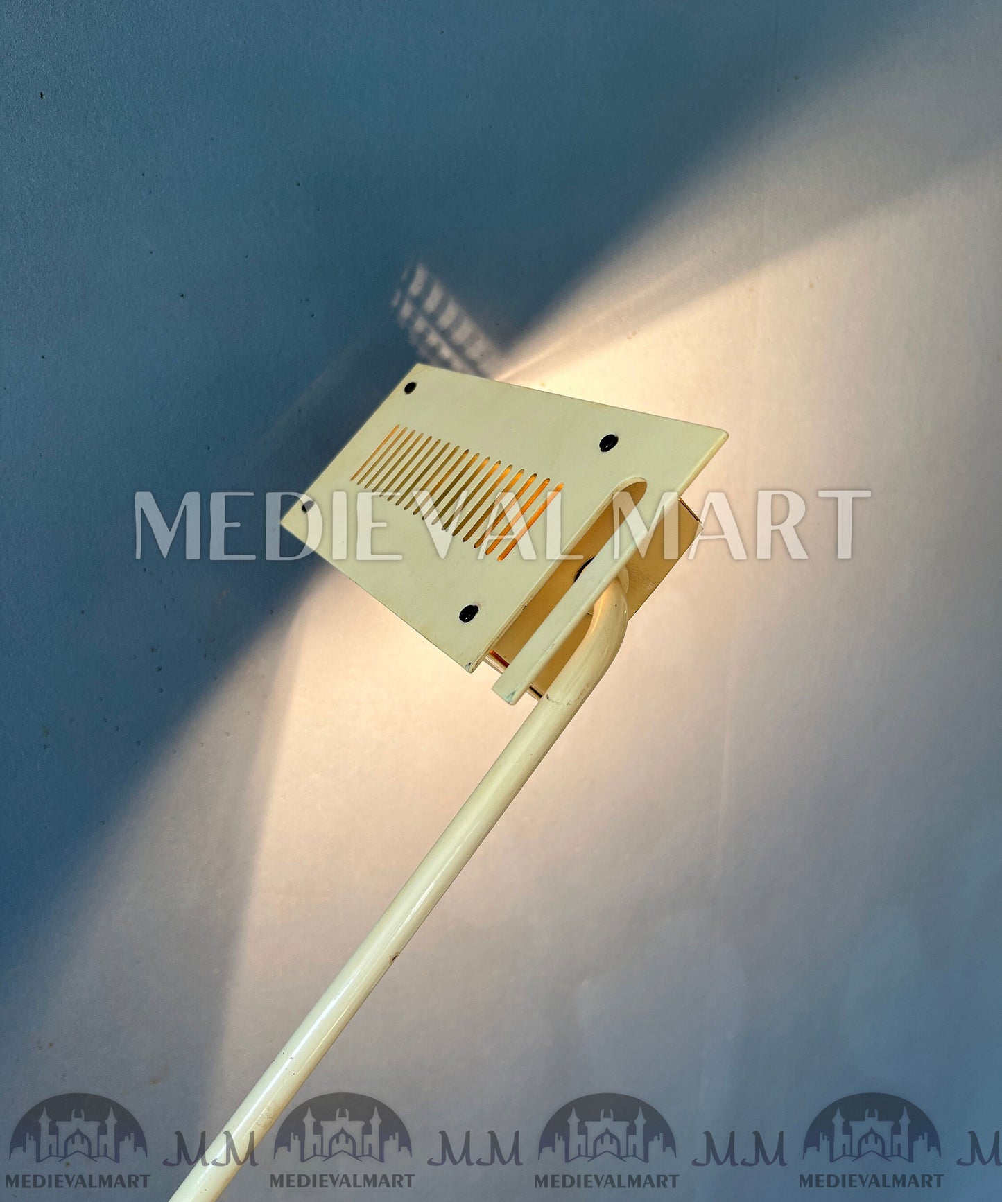 MEDIEVALMART AU Vintage Mid Century Silver Dijkstra Space Age Floor Lamp