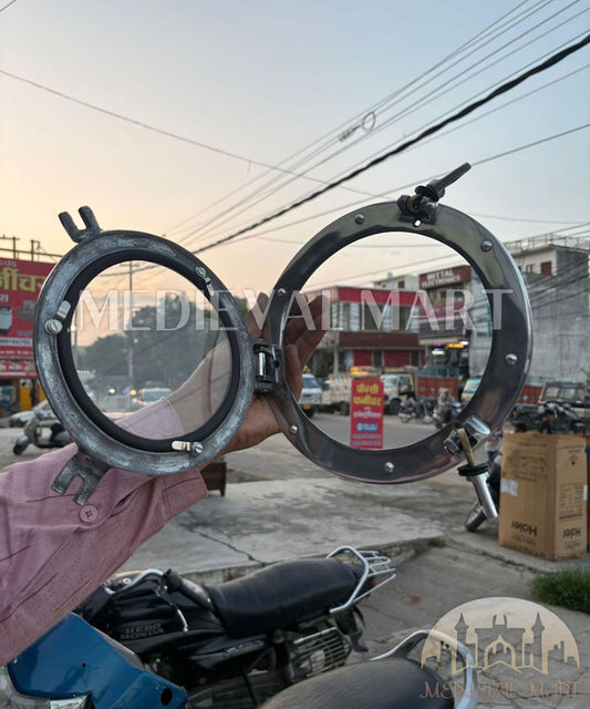MEDIEVALMART AU Hand Forged Medieval Twisted Troll Cross Iron Pendent With Leather Cord